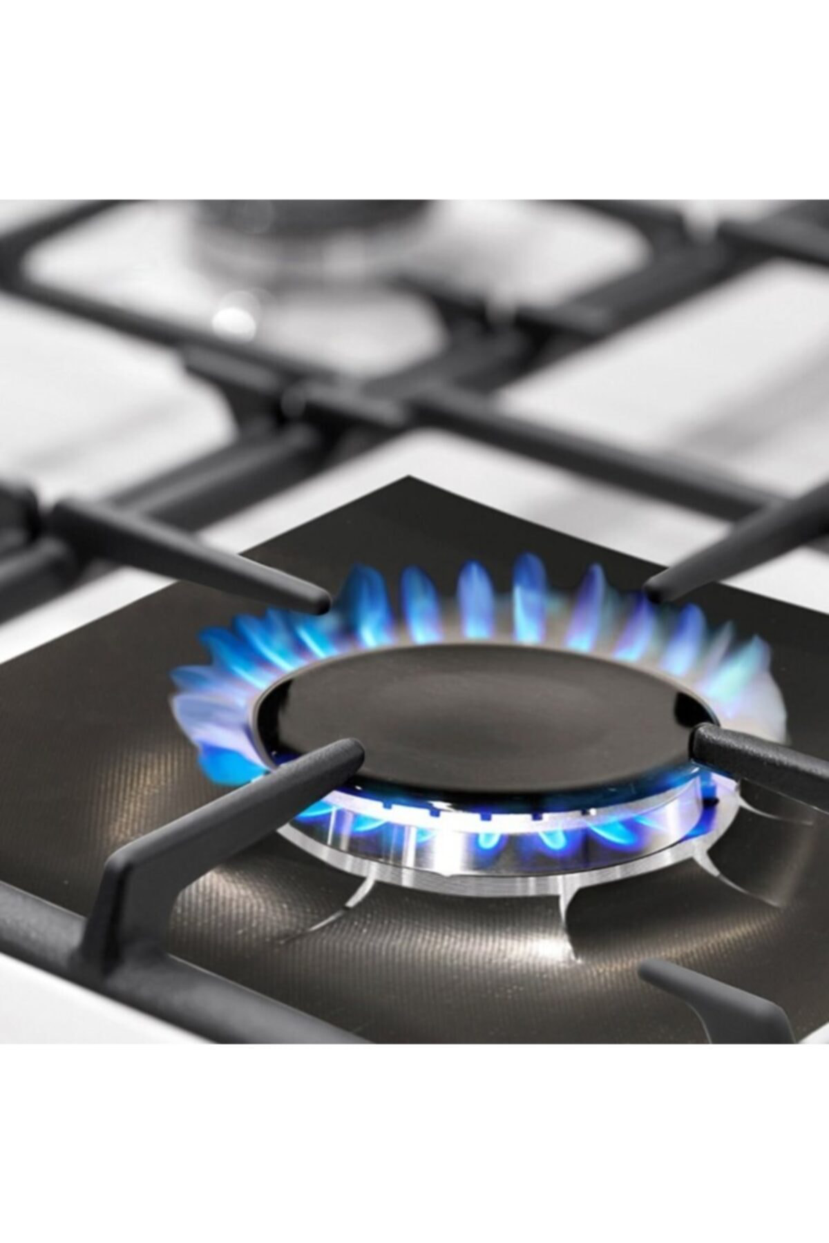 Fural Store Ocak Koruyucu Folyo Yanmaz Yapışmaz 4'lü Siyah Set