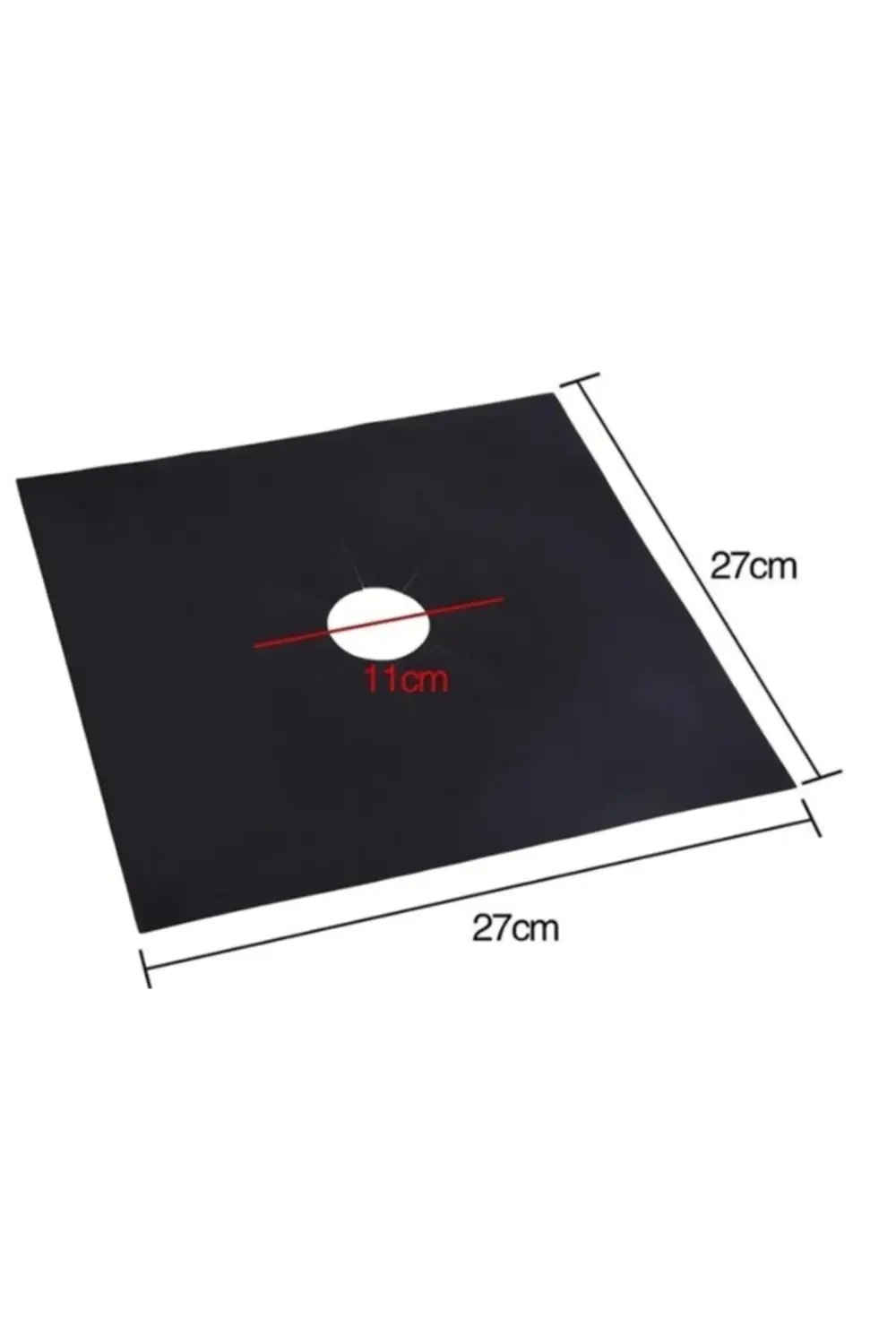 Fural Store Ocak Koruyucu Folyo Yanmaz Yapışmaz 4'lü Siyah Set