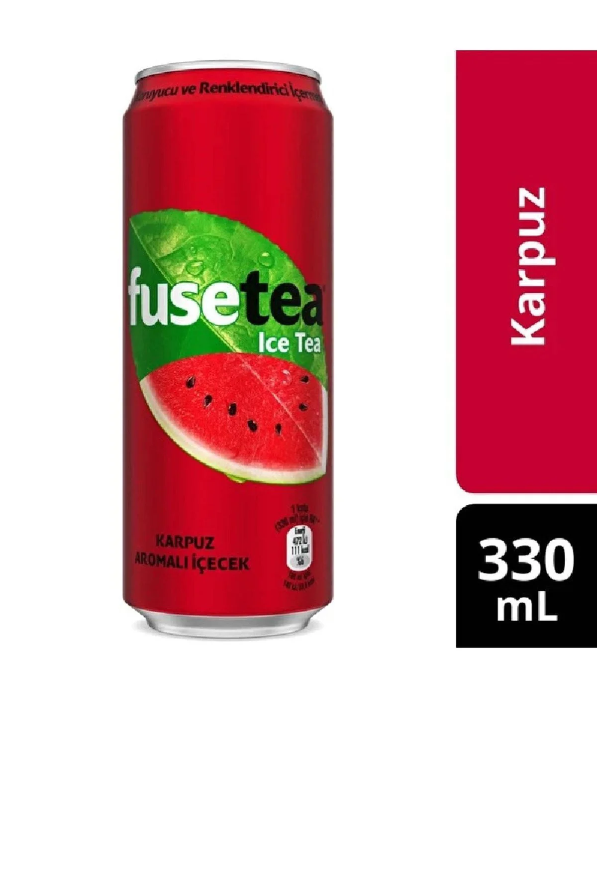 FUSETEAKarpuz Aromalı Içecek Soğuk Çay 330 Ml X 12 Adet