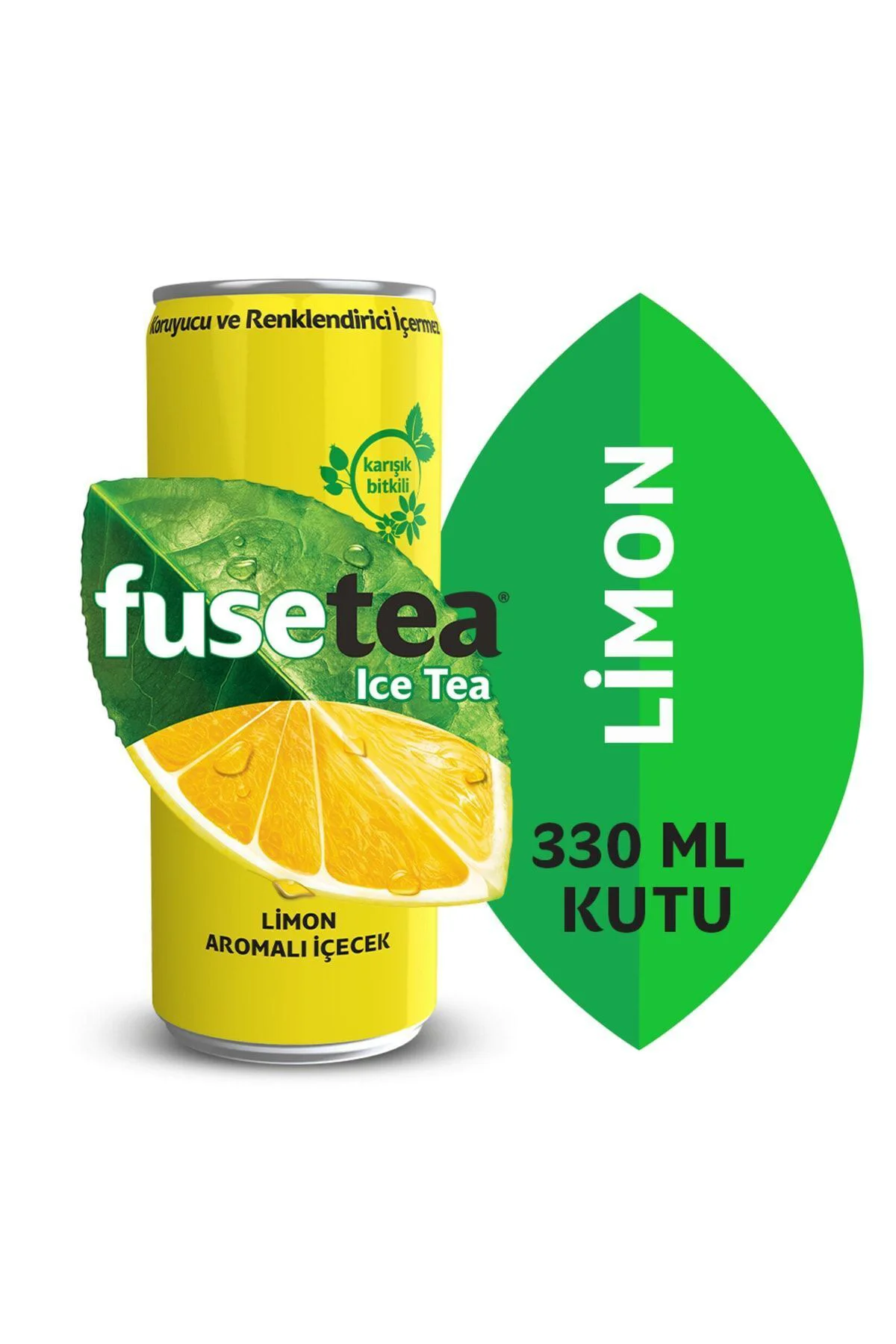 FUSETEALimon Aromalı Içecek Soğuk Çay 330 Ml X 12 Adet