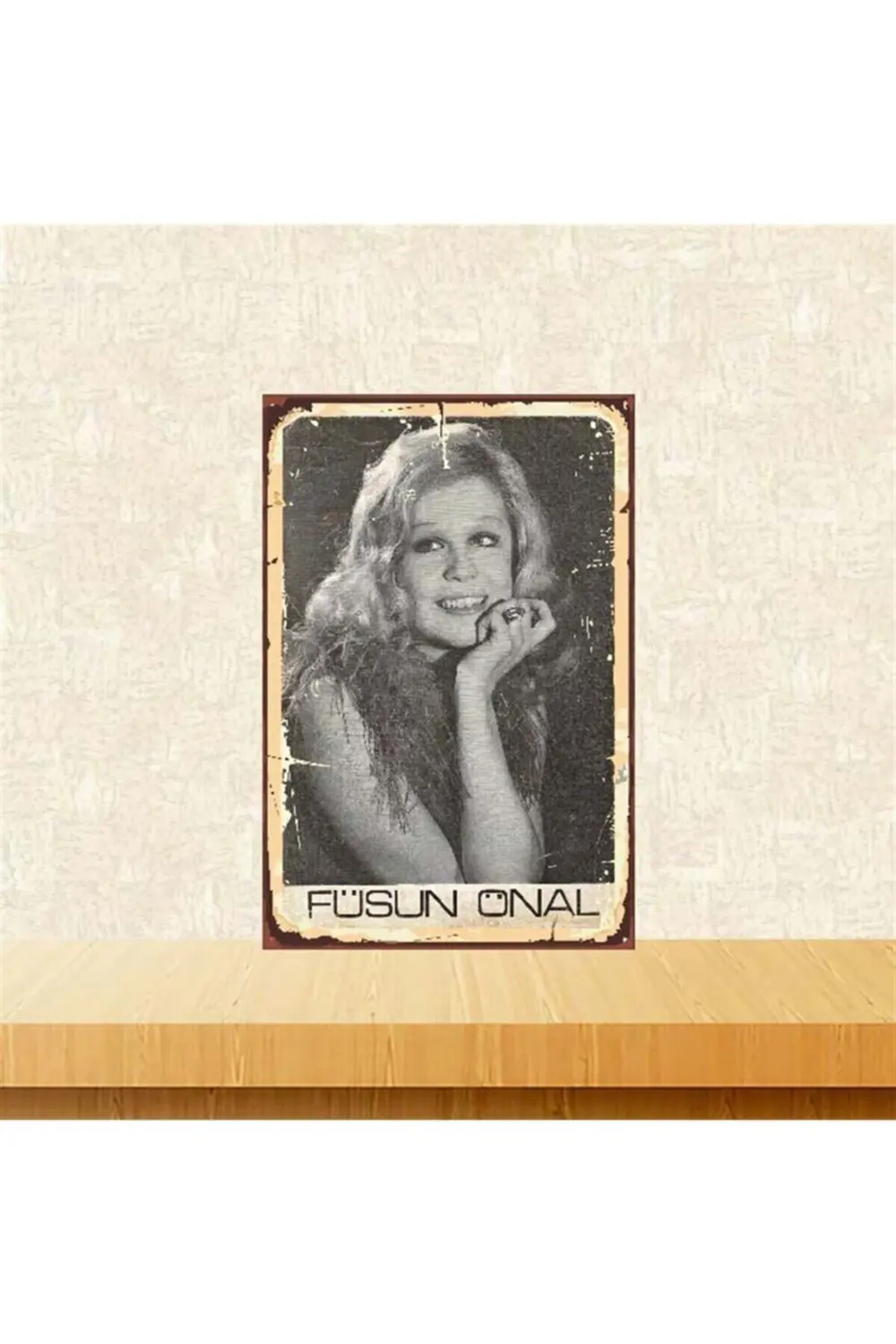 Füsun Önal Retro Ahşap Poster 20x30 Cm Tkfx3751