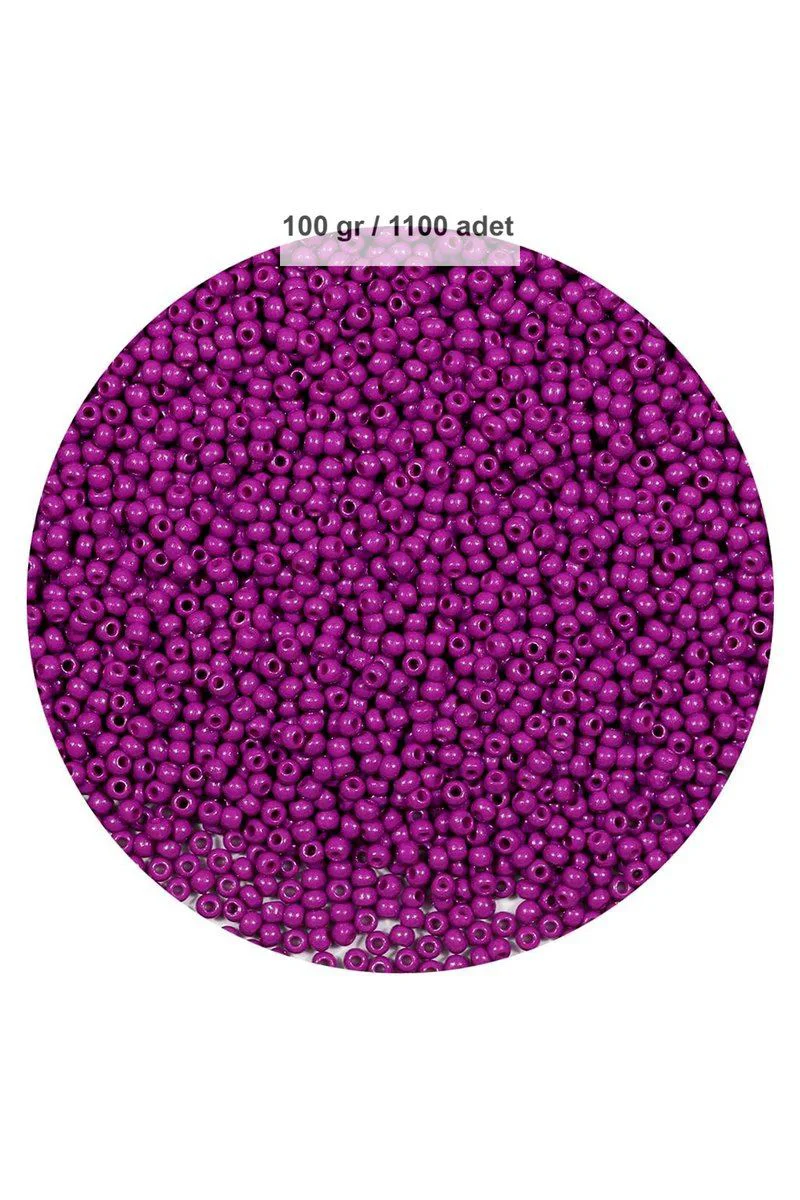 Fuşya 4mm Cam Tohum Boncuk - 100g Oya Yazma Bileklik Kolye Yapımı İçin Fiyatı, Yorumları ve Özellikleri