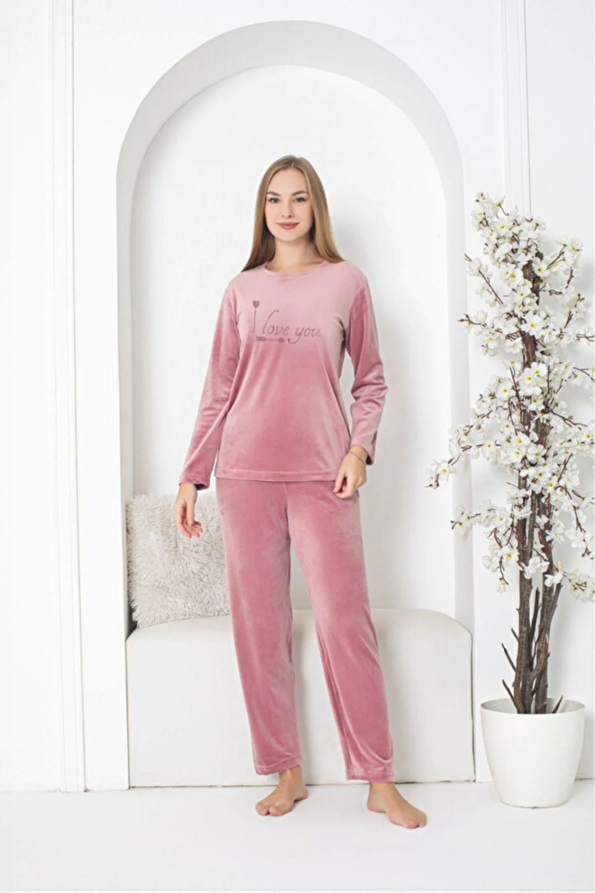 Fuşya L Beden Pijama Takımı