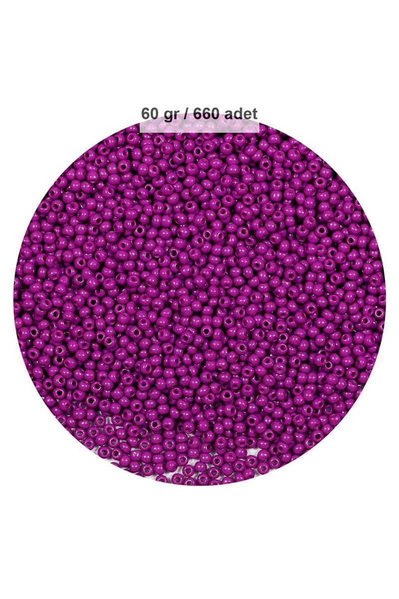 Fuşya Renk 4 mm Cam Tohum Boncuk - Oya, Yazma, Bileklik ve Kolye Yapımı İçin 660 Adet / 60 Gram Fuşya Renk 4 mm Cam Tohum Boncuk - Oya, Yazma, Bileklik ve Kolye Yapımı İçin 660 Adet / 60 Gram