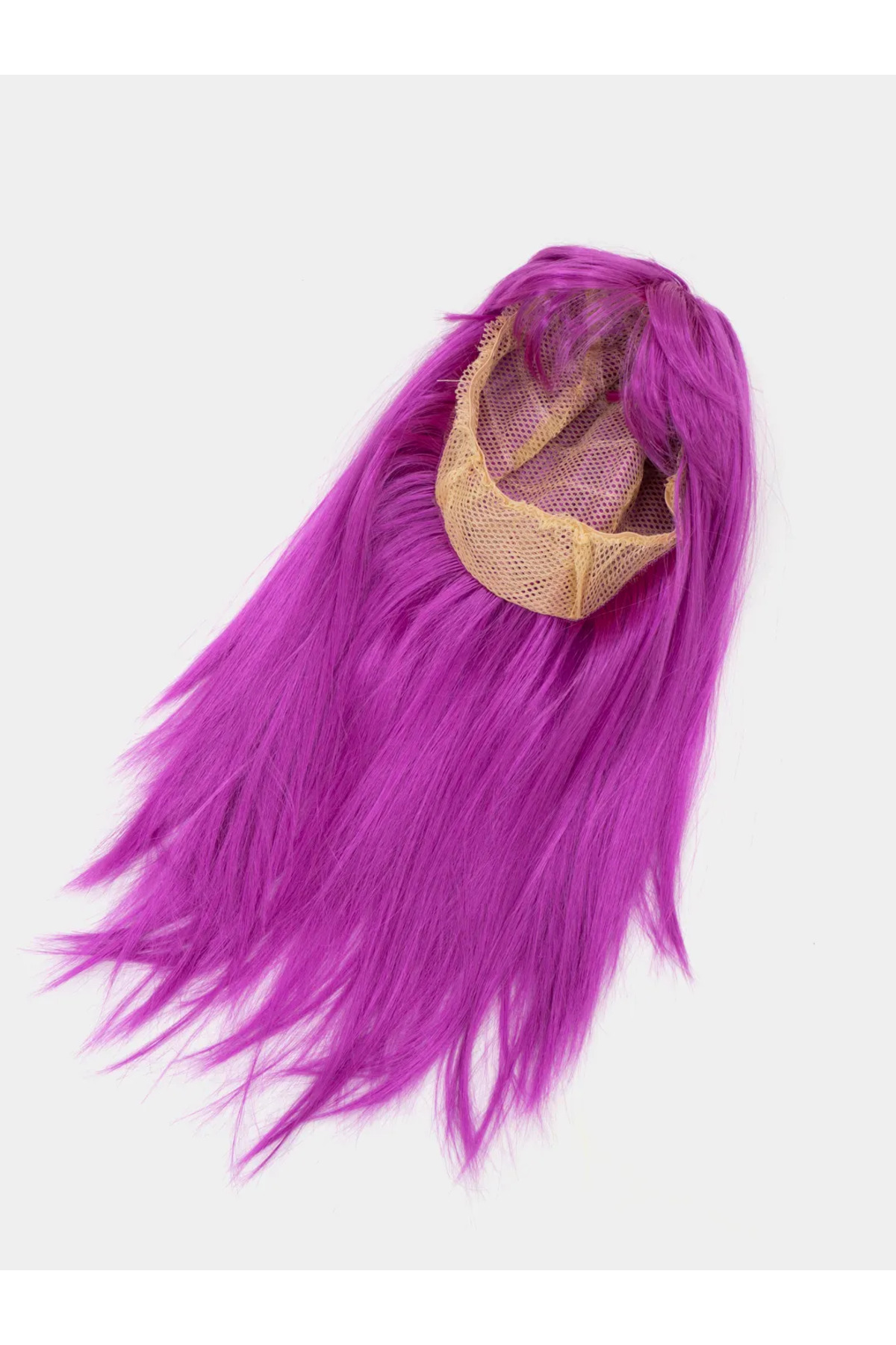 Ok Aksesuar Fuşya Renk Düz Kesim Uzun Parti Peruğu Takma Saç Go506089gosa4765