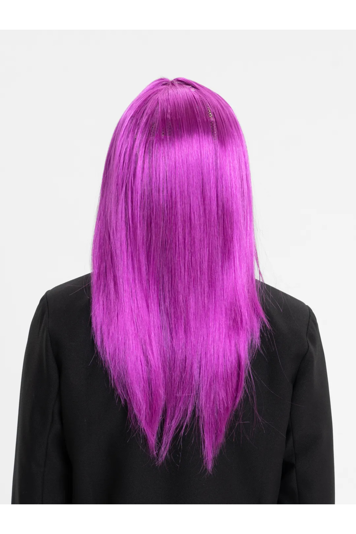 Ok Aksesuar Fuşya Renk Düz Kesim Uzun Parti Peruğu Takma Saç Go506089gosa4765