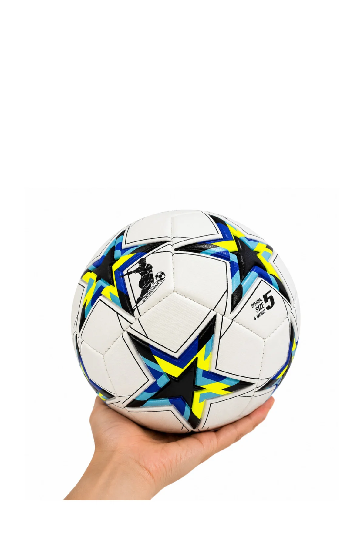 Futbol Antrenman Topu Yüksek Dayanıklı Dikişli Kaymaz Yüzey Tasarımı