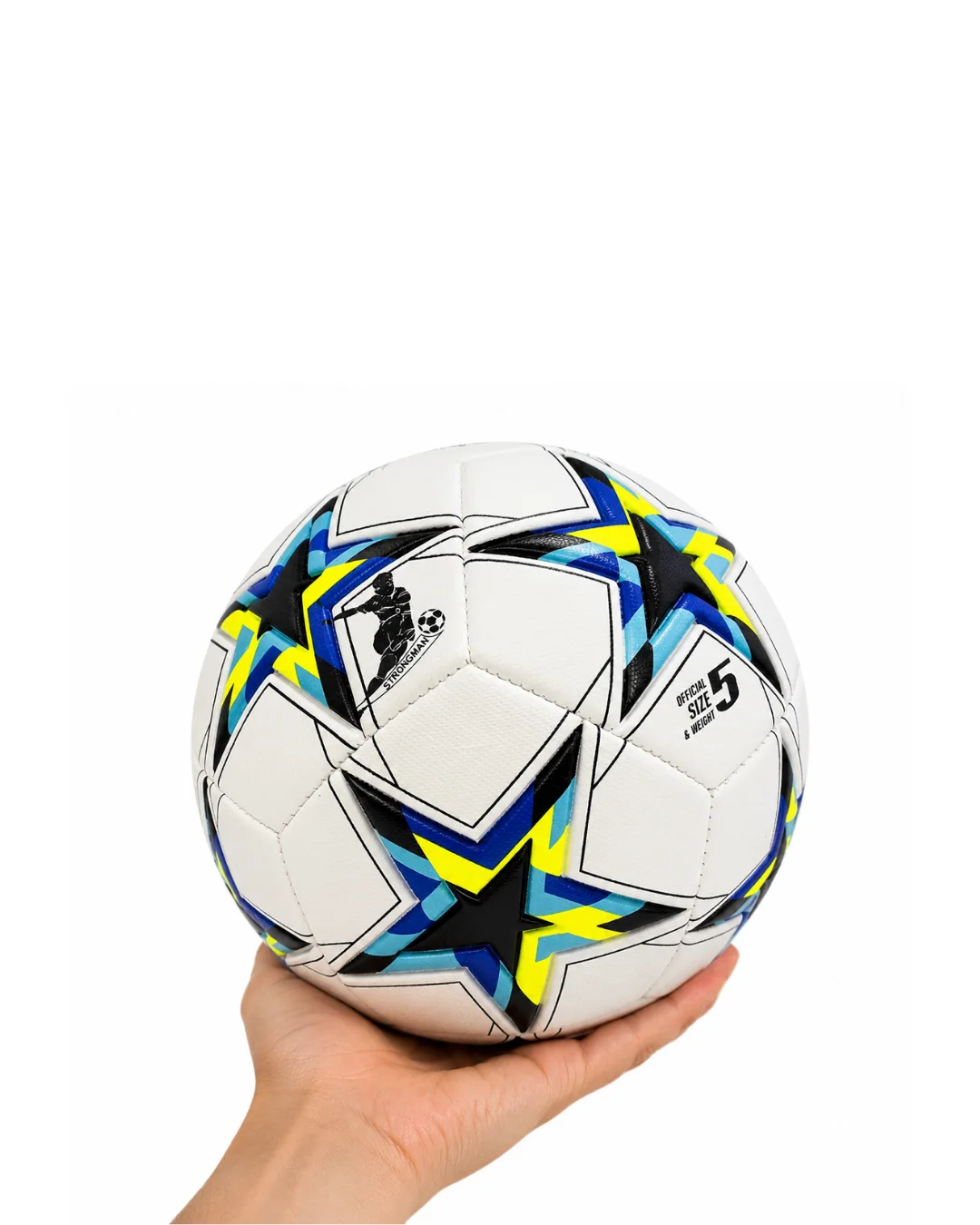 Futbol Antrenman Topu Yüksek Dayanıklı Dikişli Kaymaz Yüzey Tasarımı