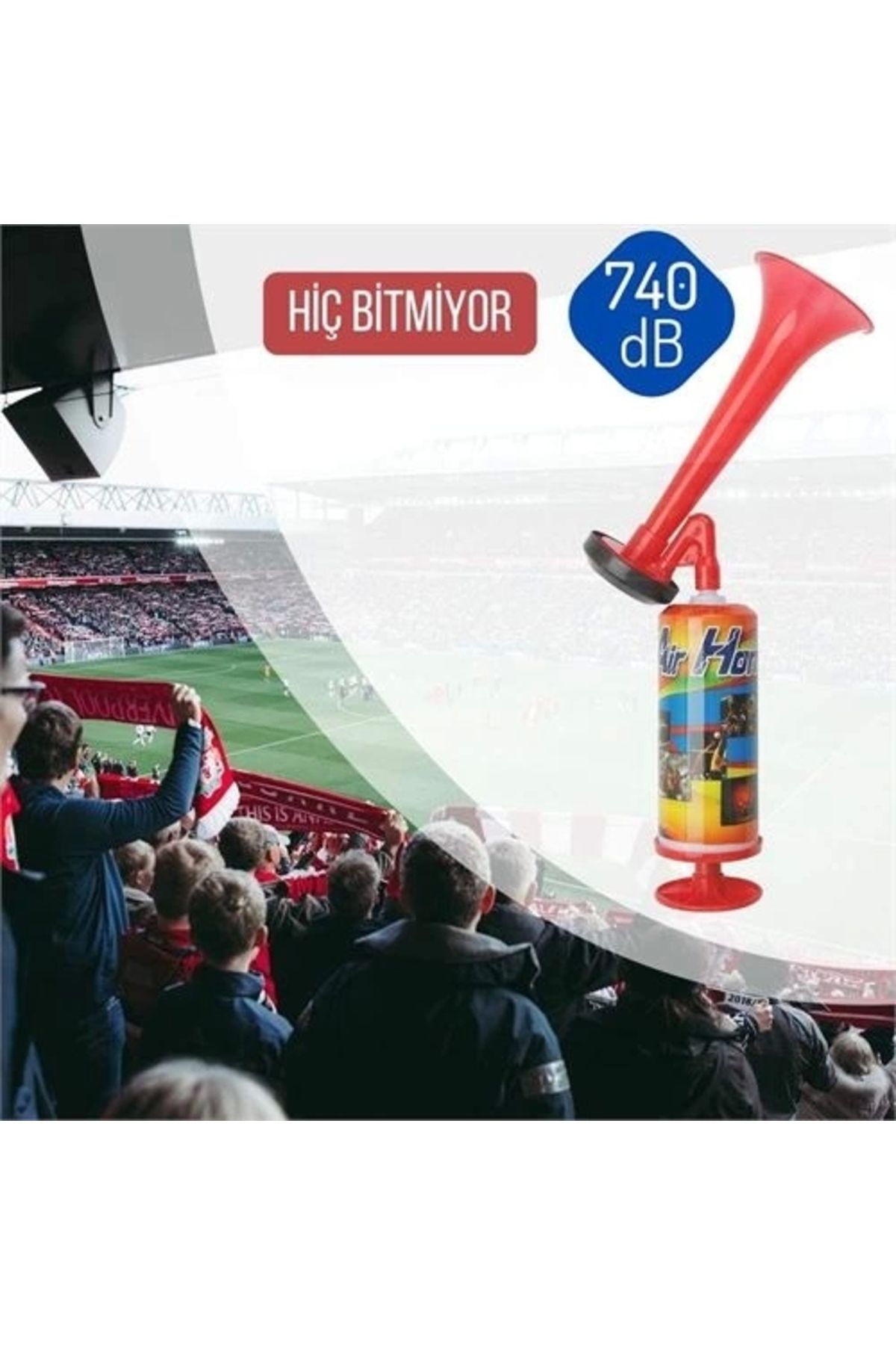 Modacar Futbol Tekne Kamp Yüksek Desibel El Kornasi