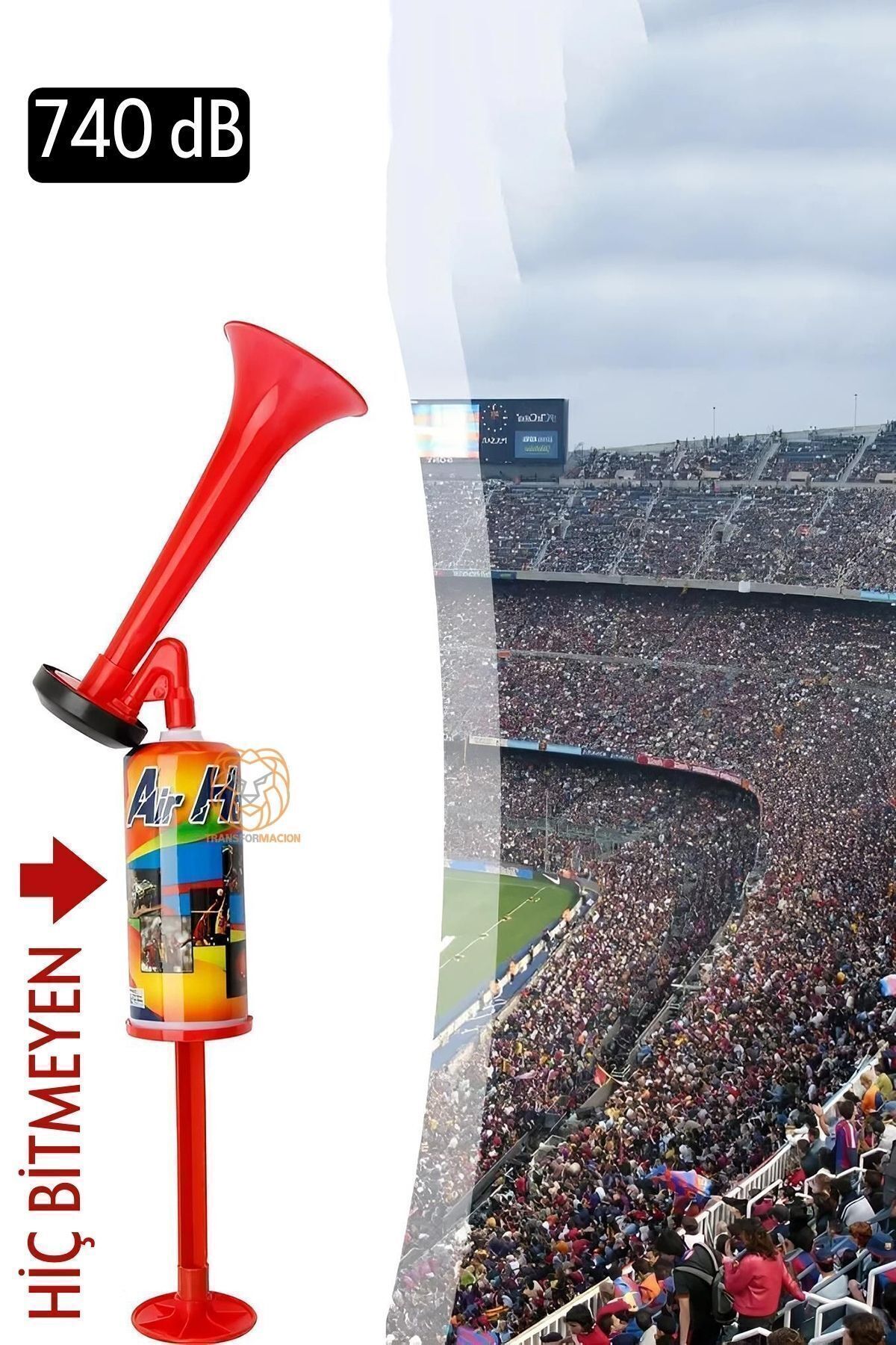 Transformacion Futbol Tekne Kamp Yüksek Desibel El Kornasi