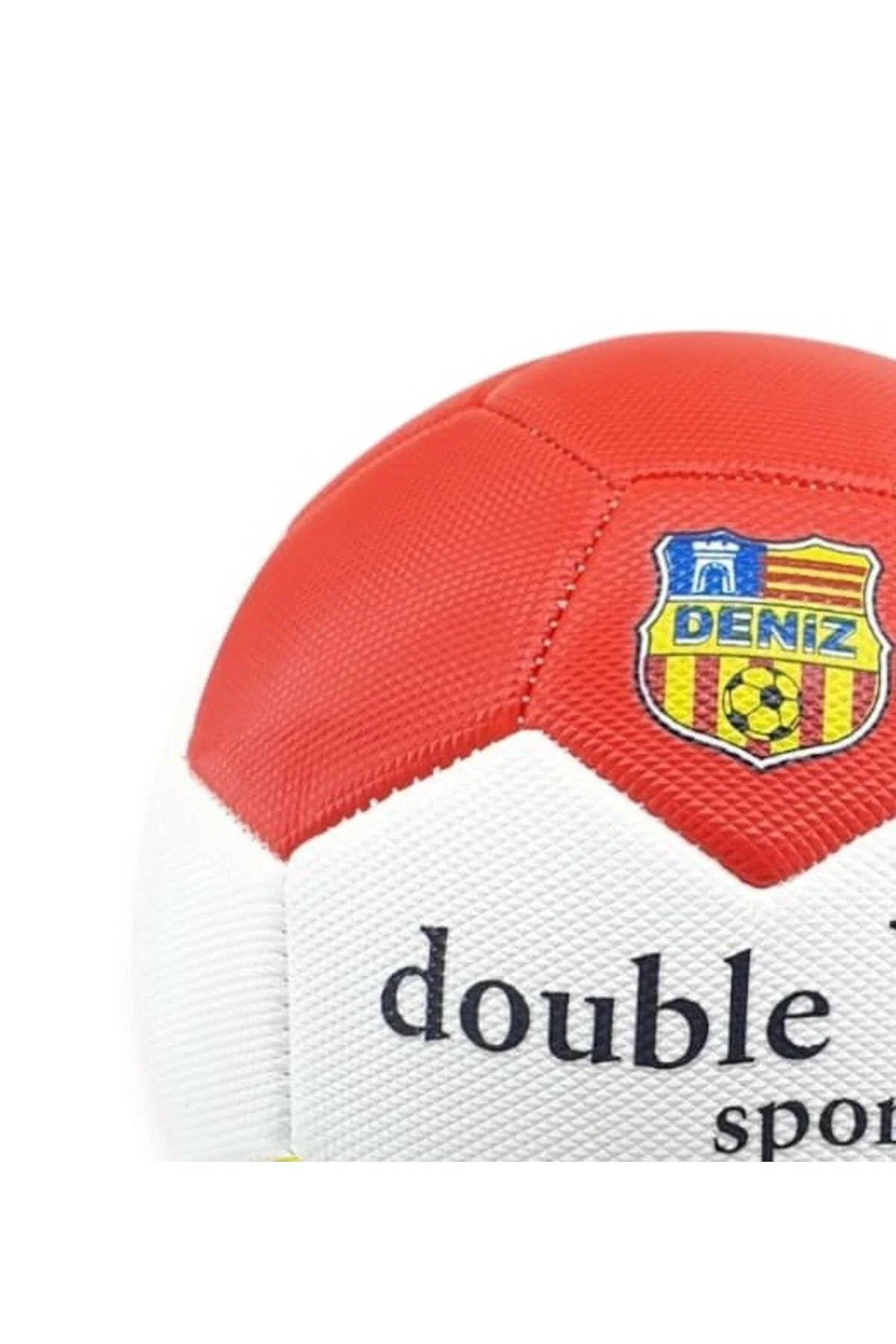 Futbol Topu Dikişli 420 gr No:5 - FB-660-SARI-KIRMIZI (Lisinya)