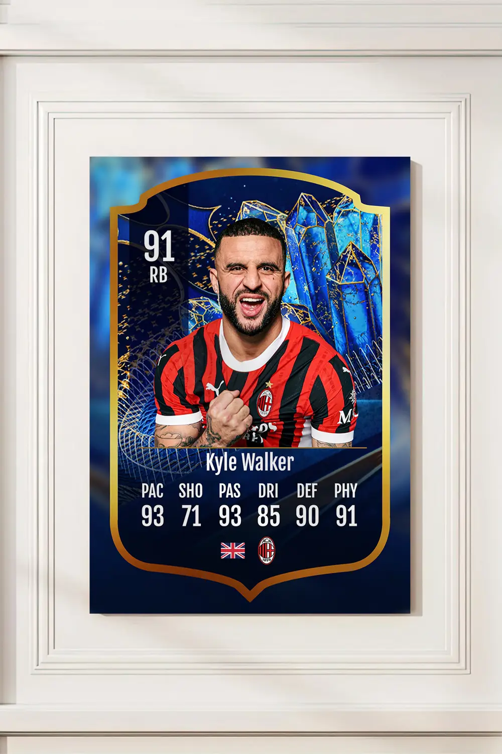 Futbolcu Fut Card mdf tablo serisi seti