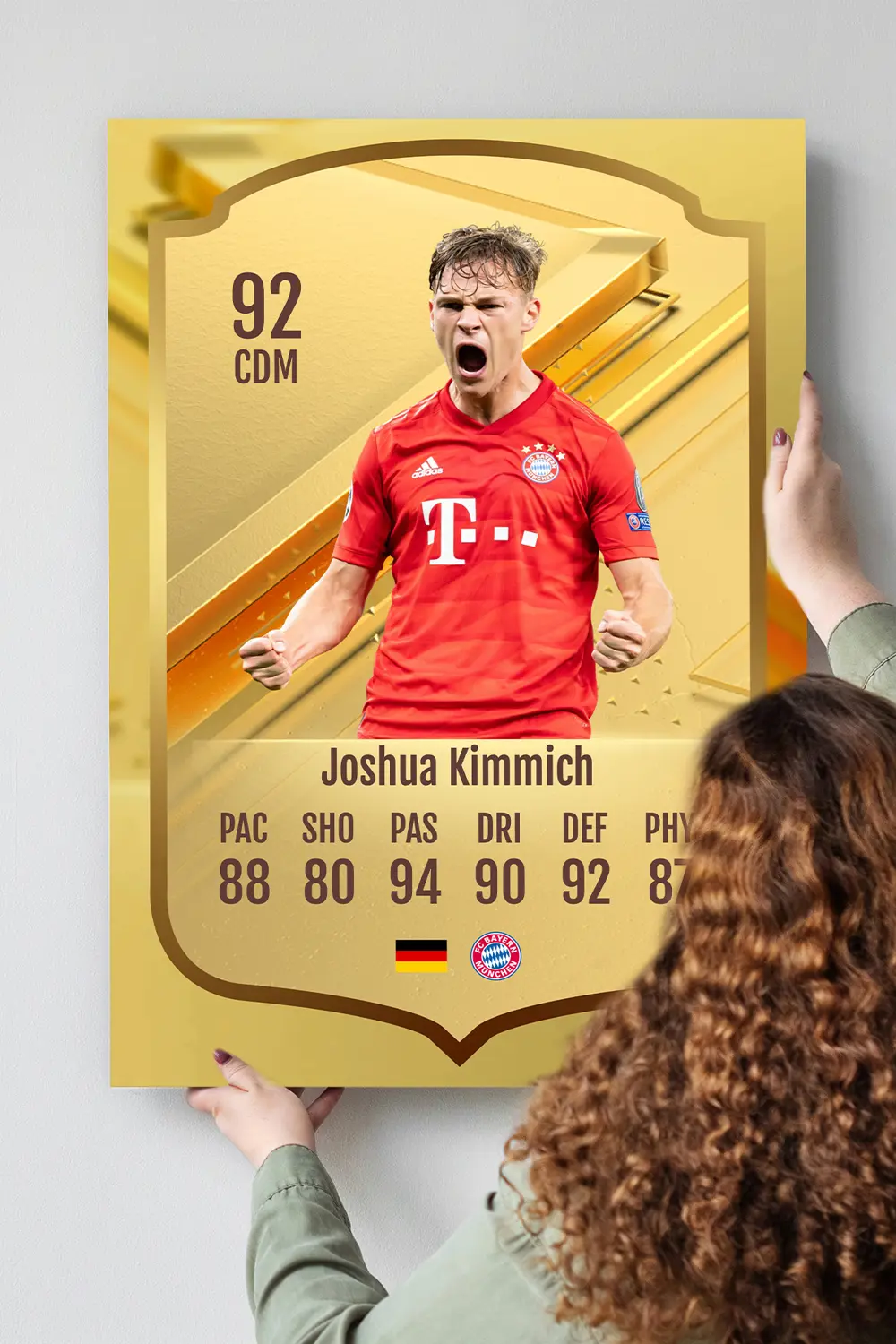Futbolcu Fut Card mdf tablo serisi seti