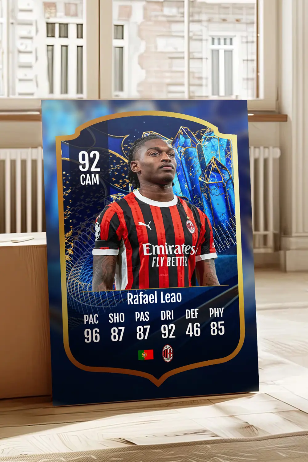 Futbolcu Fut Card mdf tablo serisi seti