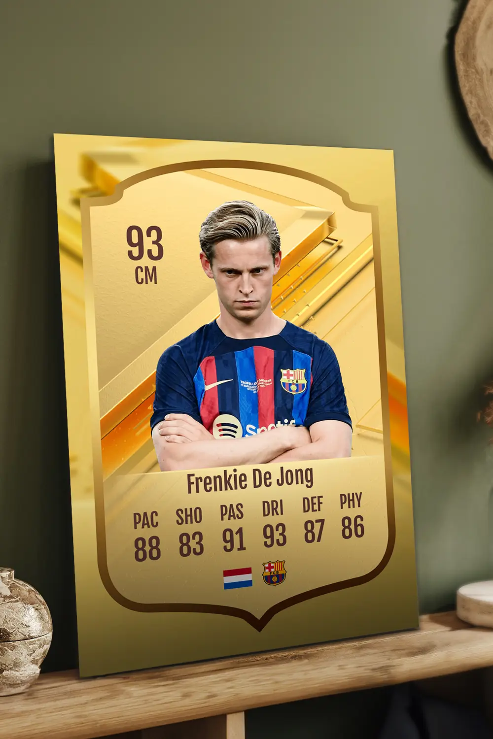 Futbolcu Fut Card mdf tablo serisi seti
