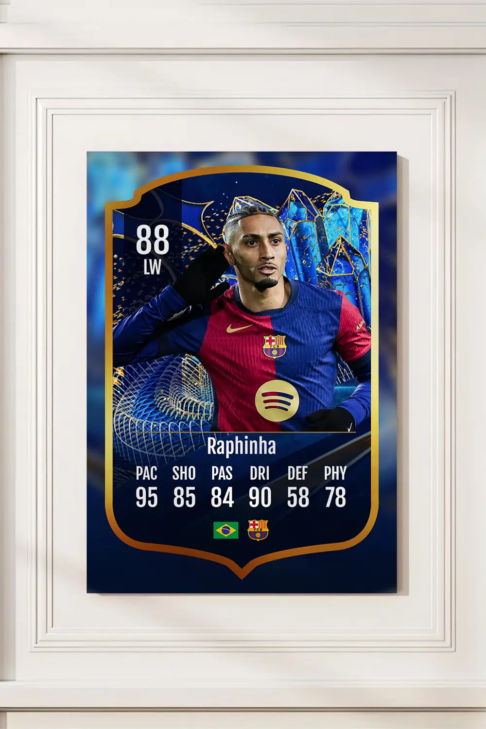 Futbolcu Fut Card mdf tablo serisi seti