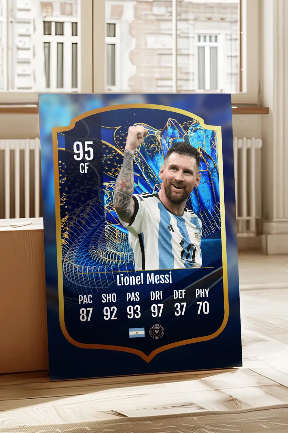 Futbolcu Fut Card mdf tablo serisi seti