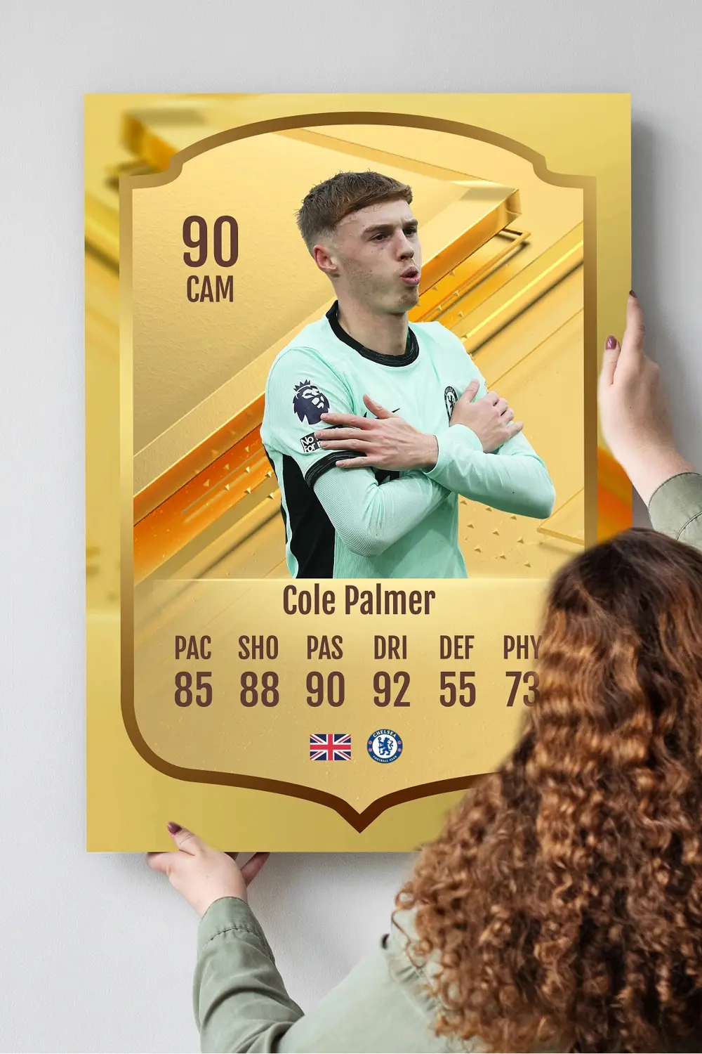 Futbolcu Fut Card mdf tablo serisi seti