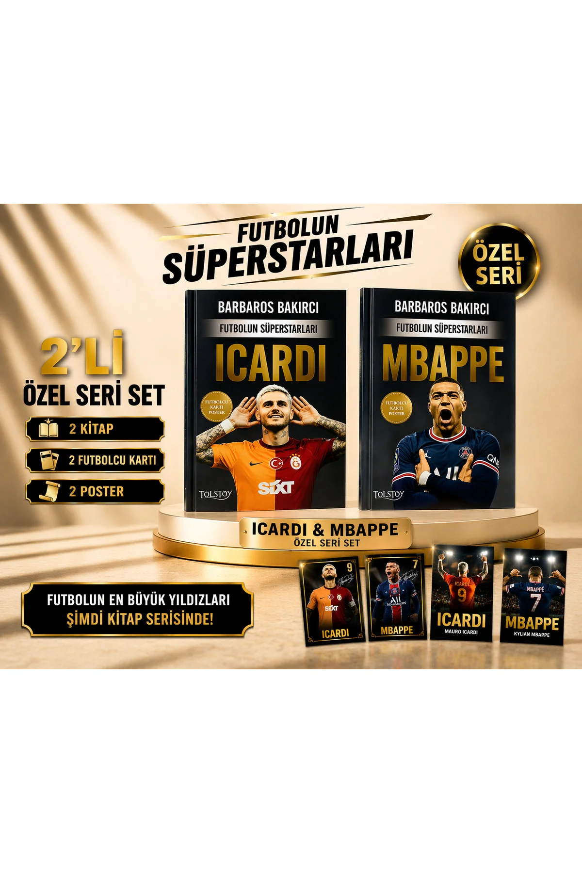 Futbolun Süperstarları Mbappe 2 kitap set