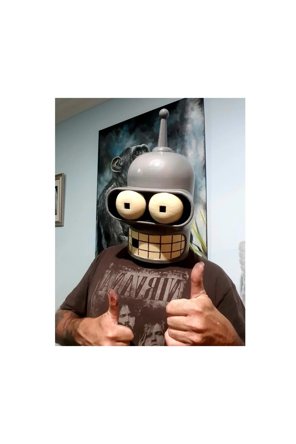 Futurama Bender Giyilebilir Kask