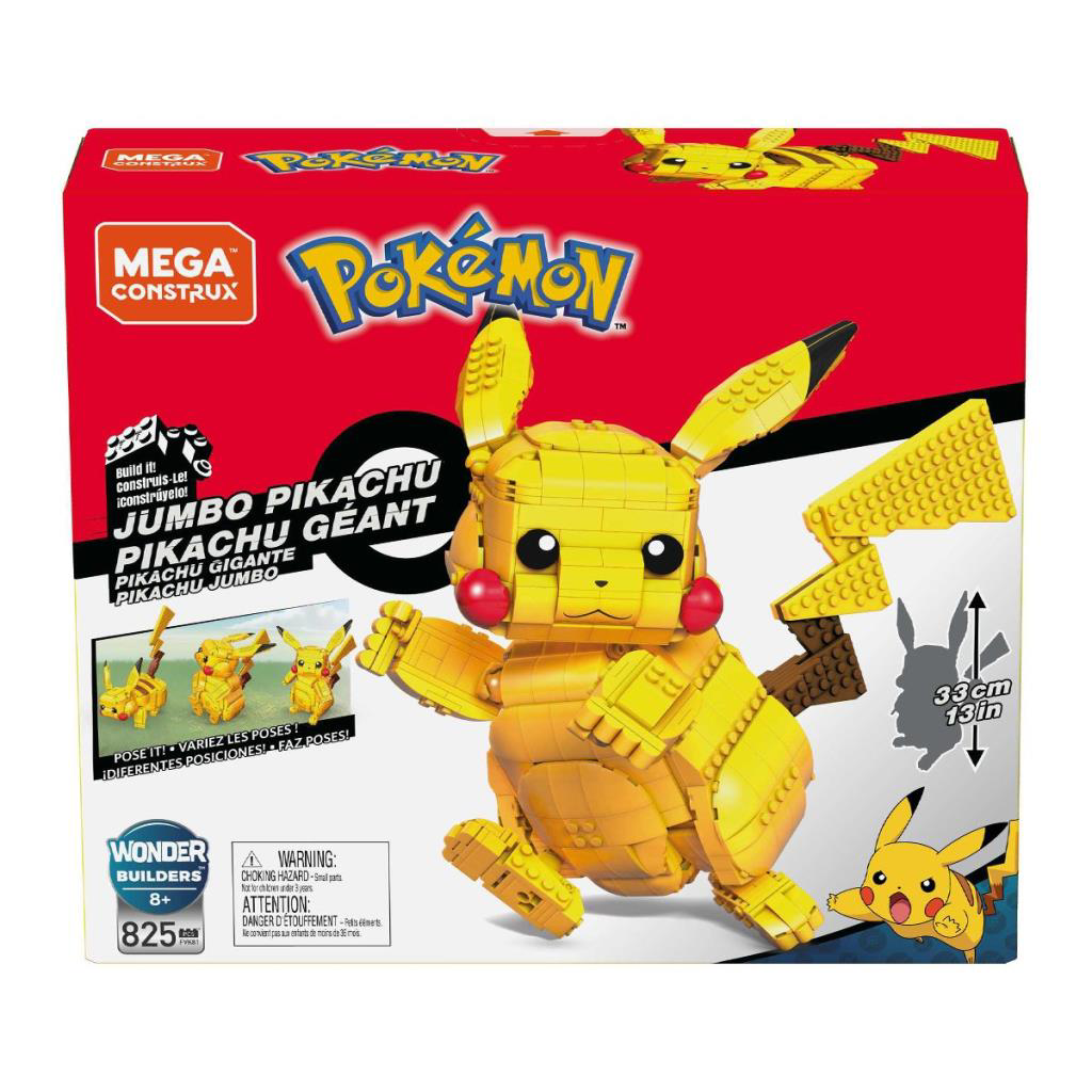 FVK81 MEGA™ Pokémon™ Jumbo Pikachu Figürü 825 parça +8 yaş FVK81 MEGA™ Pokémon™ Jumbo Pikachu Figürü 825 parça +8 yaş