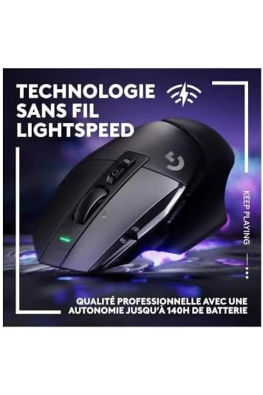 G G502 X LIGHTSPEED Kablosuz Oyun Mouse'u, LIGHTFORCE Hibrit Opti