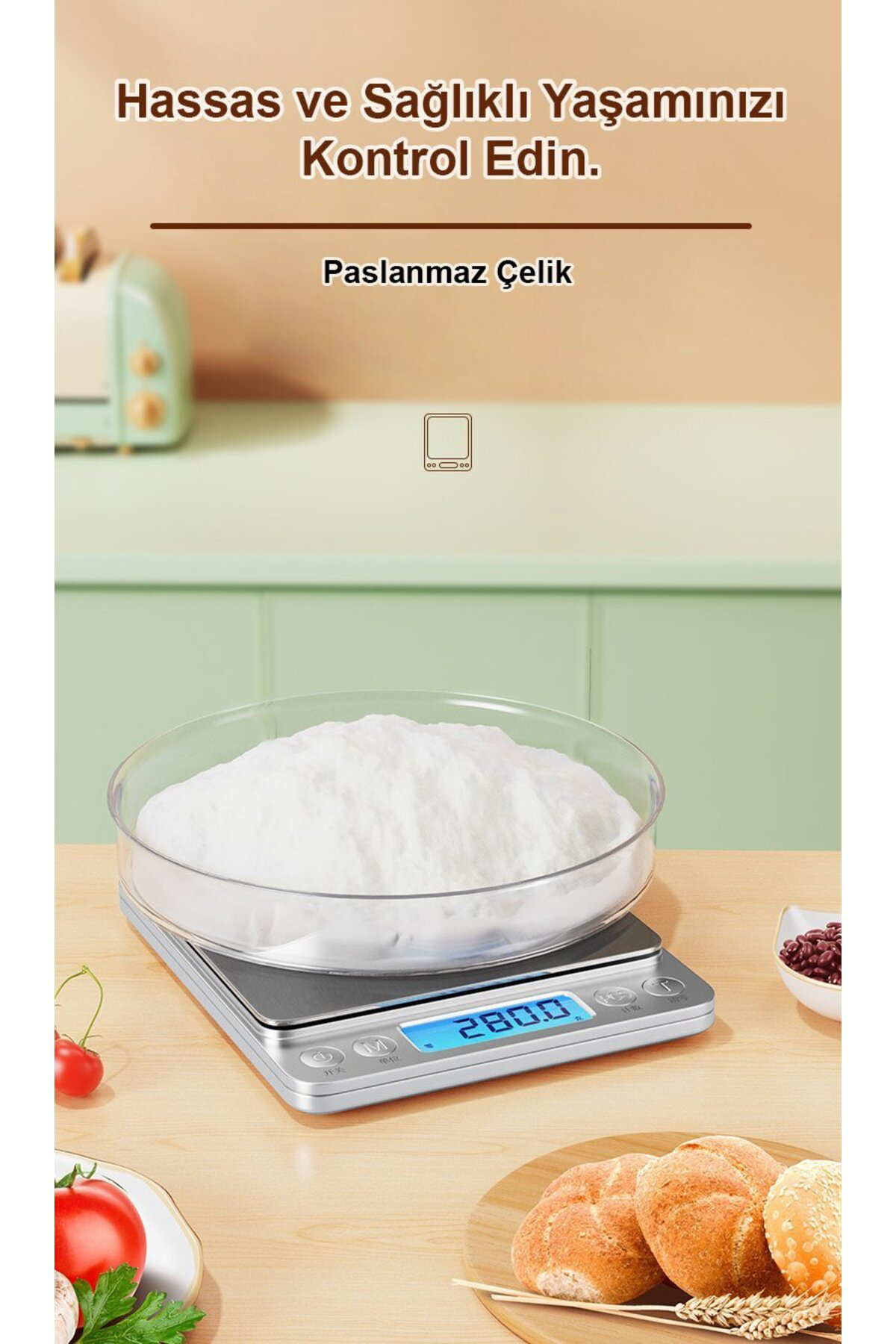 G Kg Lb Oz Ml Ölçer Hassas Terazi 3 Kg Kadar Terazi