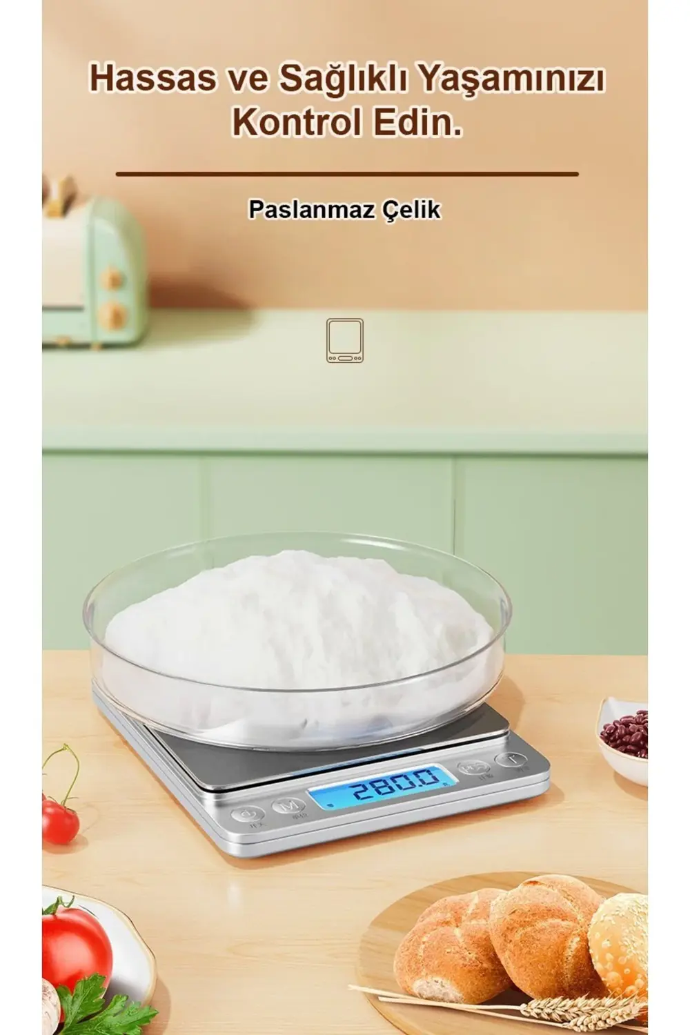 G Kg Lb Oz Ml Ölçer Hassas Terazi 3 Kg Kadar Terazi