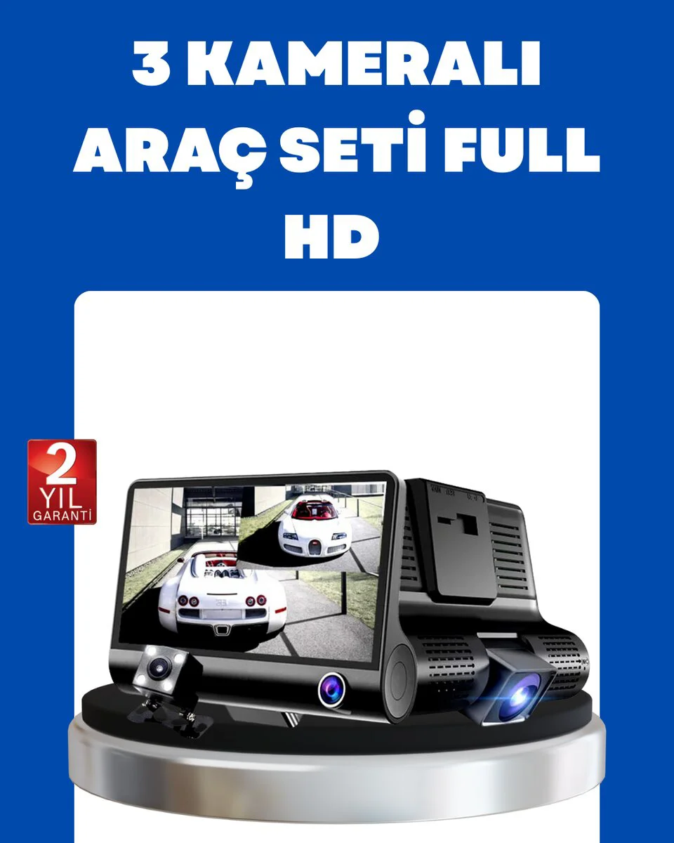 G-Sensör Park Modu ve Döngüsel Kayıt Destekli Araç DVR - 1080P HD Kaza Kaydı ve Park Güvencesi