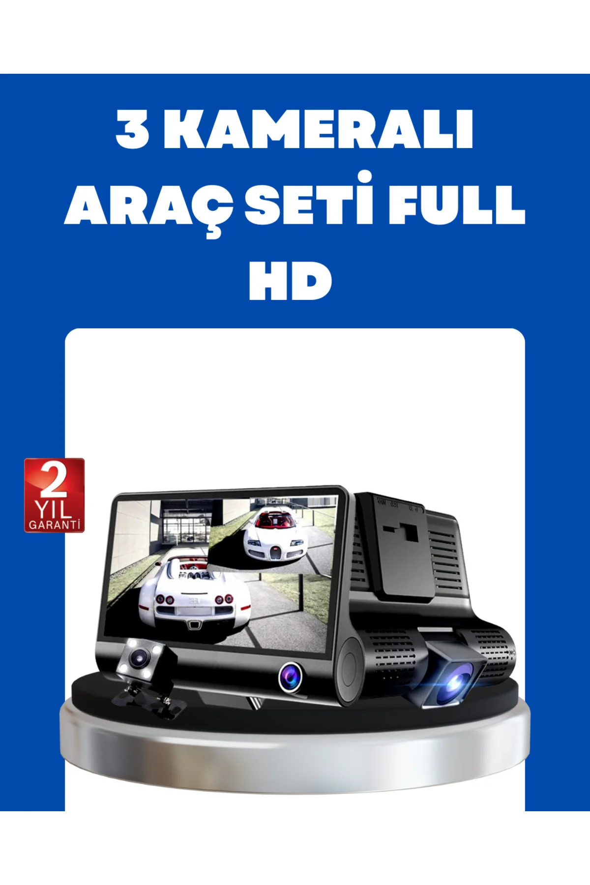 G-Sensör Park Modu ve Döngüsel Kayıt Destekli Araç DVR - ayr6823-