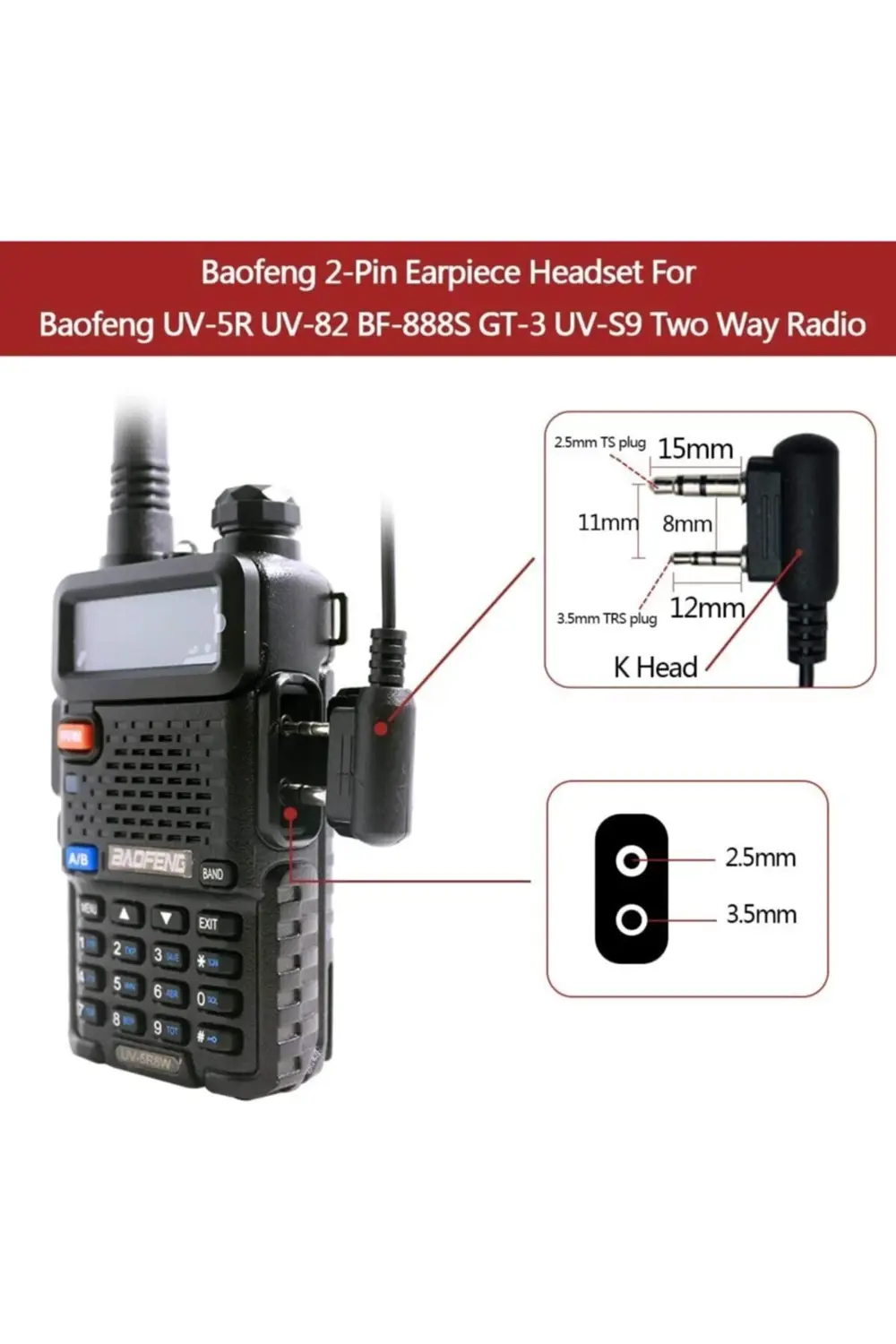 G Tipi Kulakiçi Bas Konuş Arkalıklı Mikrofon Kulaklık Siyah El Te