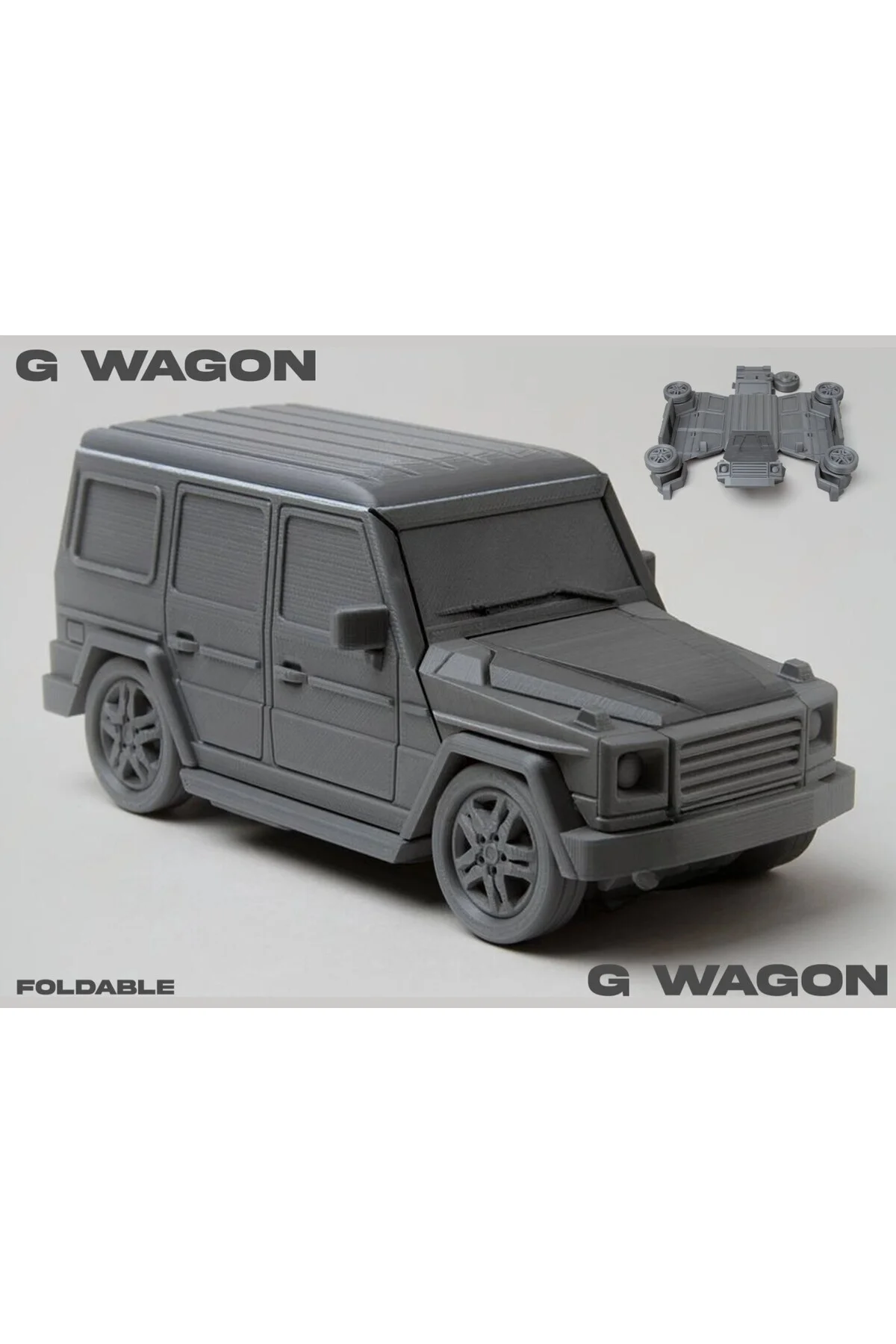 G WAGON Araba Maketi (KENDİN YAP) 15 CM