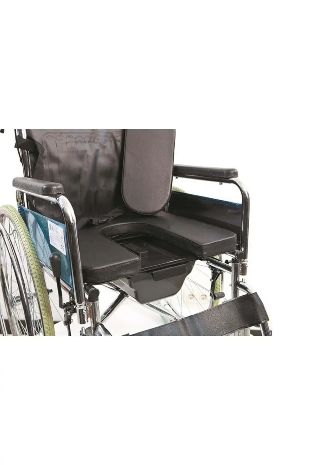 G120 Standart Manuel Klozetli Tekerlekli Sandalye Banyo Tuvalet S