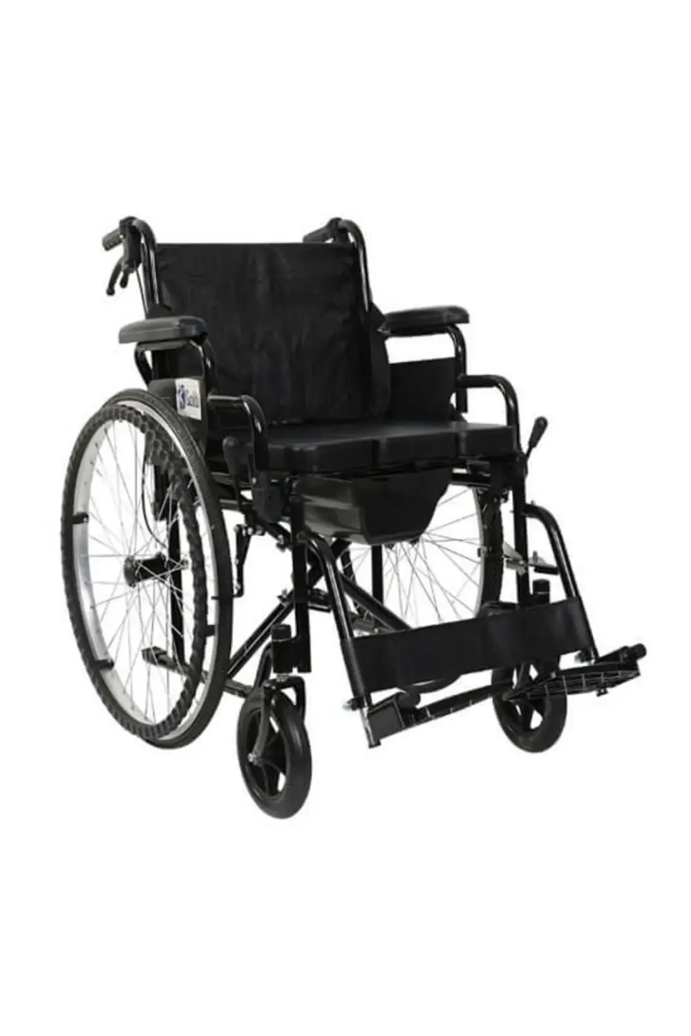 G120 Standart Manuel Klozetli Tekerlekli Sandalye Banyo Tuvalet S