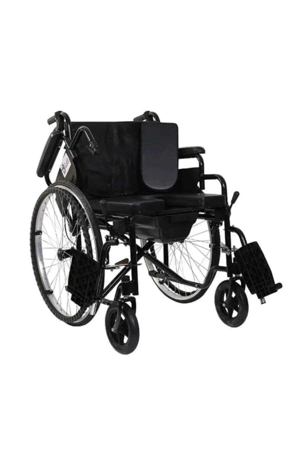 G120 Standart Manuel Klozetli Tekerlekli Sandalye Banyo Tuvalet S