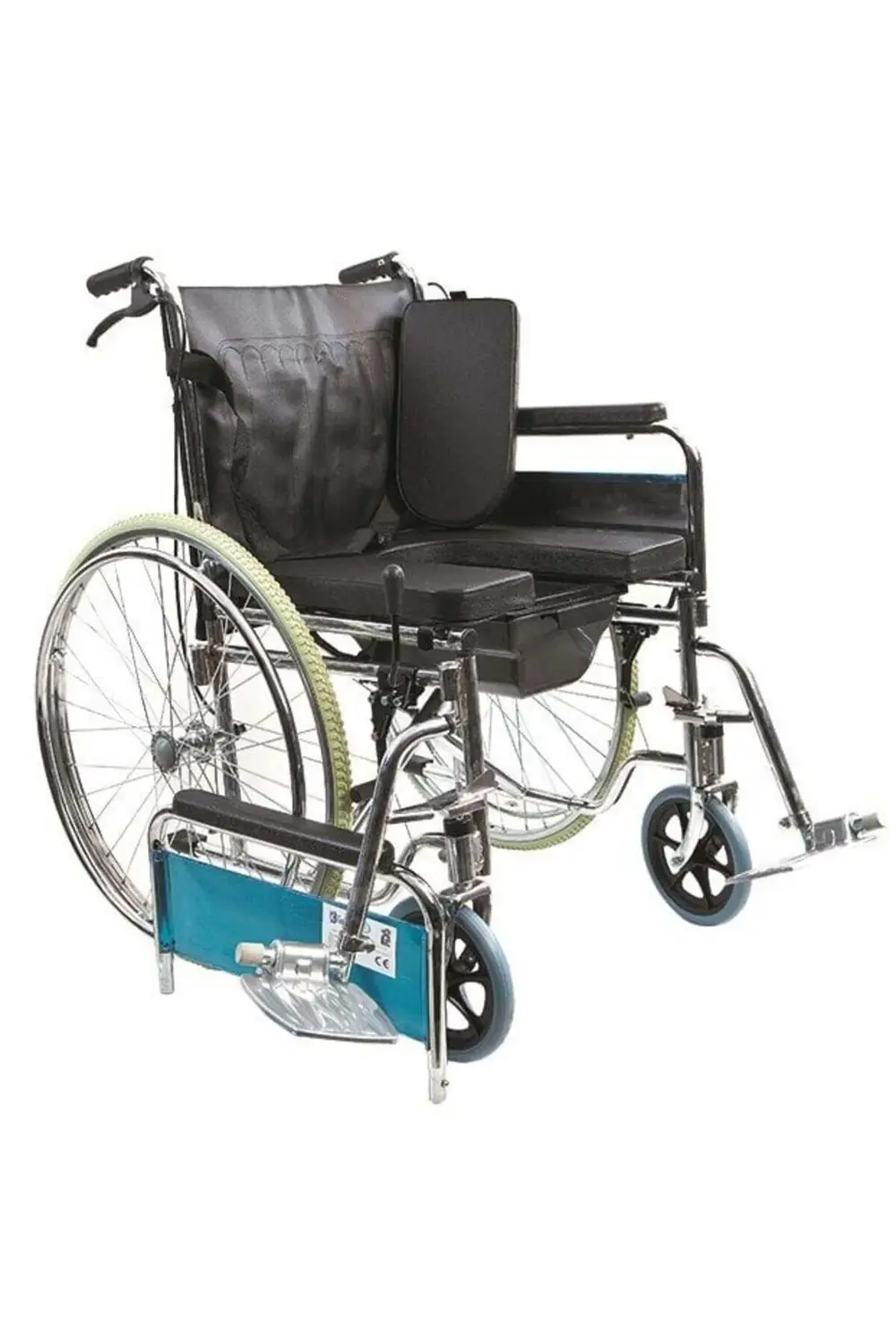 G120 Standart Manuel Klozetli Tekerlekli Sandalye Banyo Tuvalet S