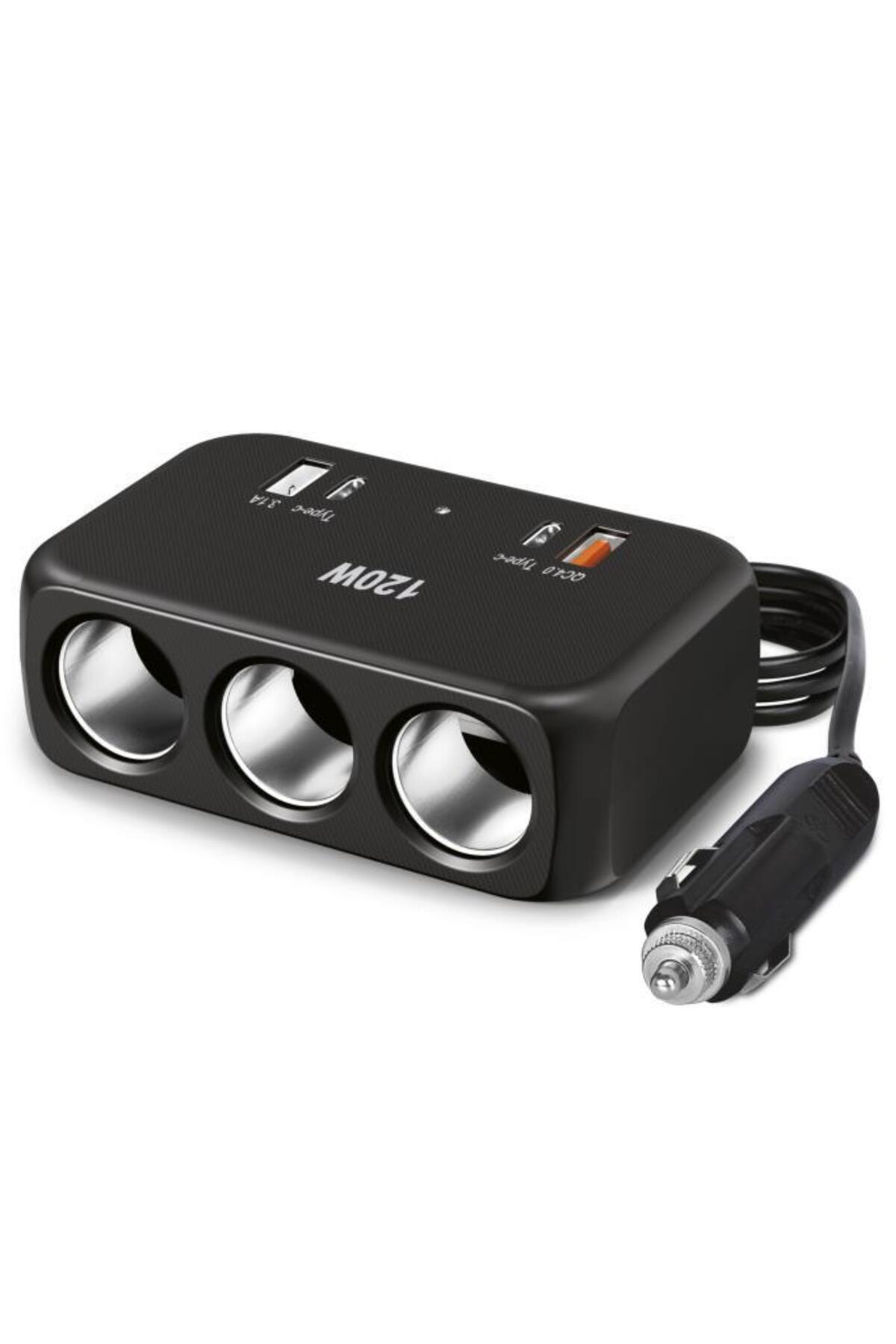 Torima G18 Araç İçi Çakmak Çoklayici – 120W, 3 Çakmak Soketi, Type-C & U Torima G18 Araç İçi Çakmak Çoklayici – 120W, 3 Çakmak Soketi, Type-C & U