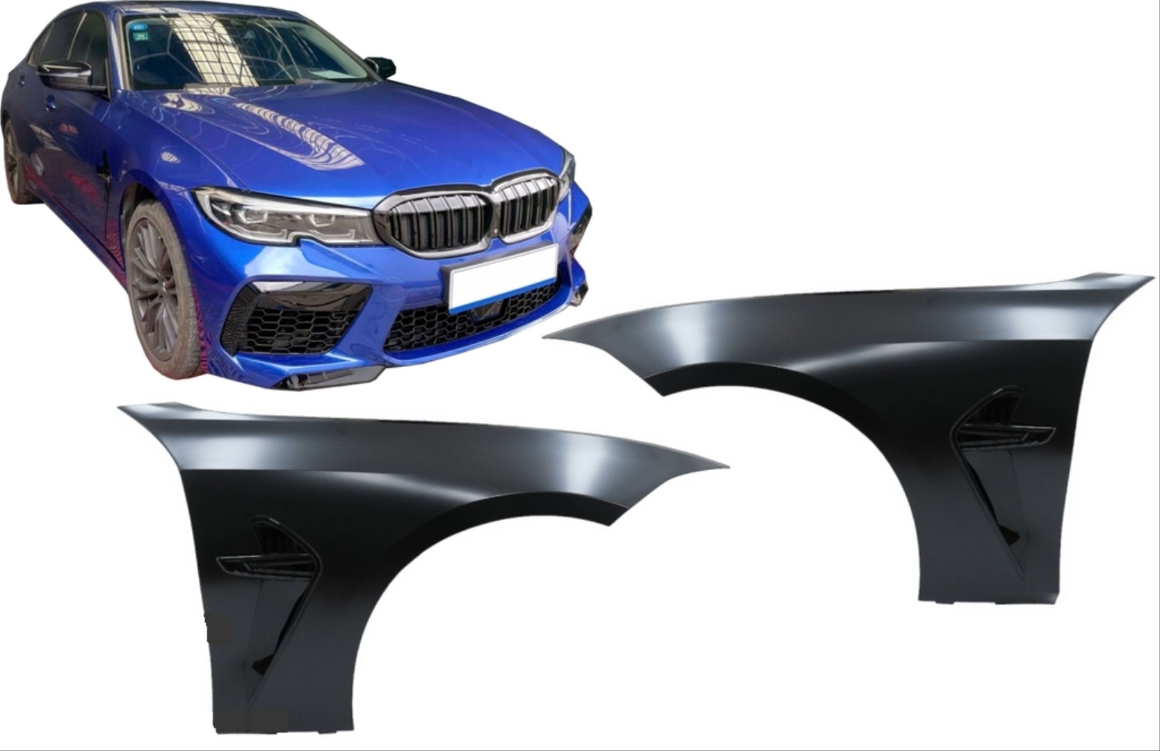 G20 2019-2023 Uyumlu 3 Serisi Uyumlu M3 Görünüm Çamurluk Seti Par