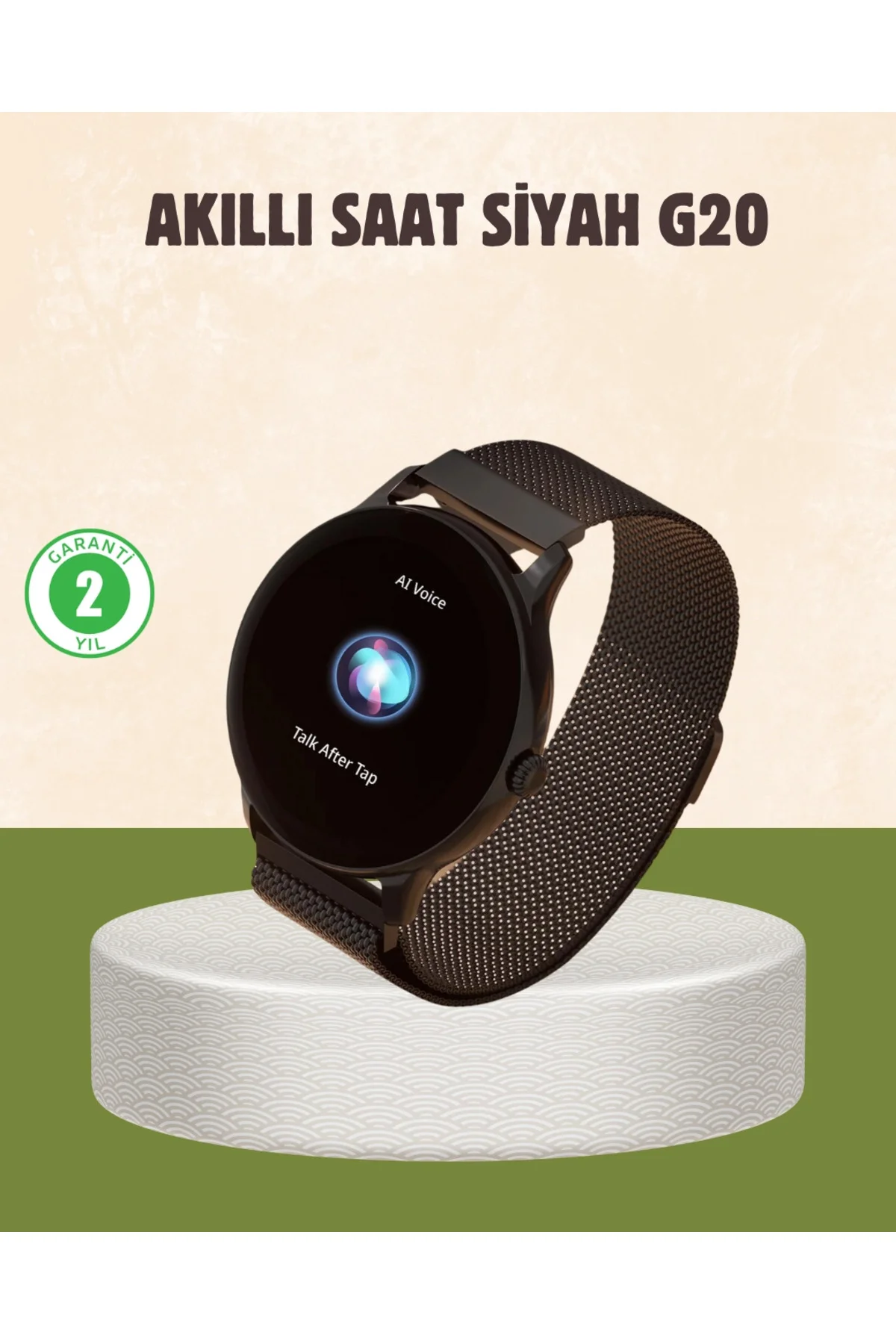 G20 Mini Akıllı Saat – Sağlık Takibi, Uzun Pil Ömrü, Dokunmatik R