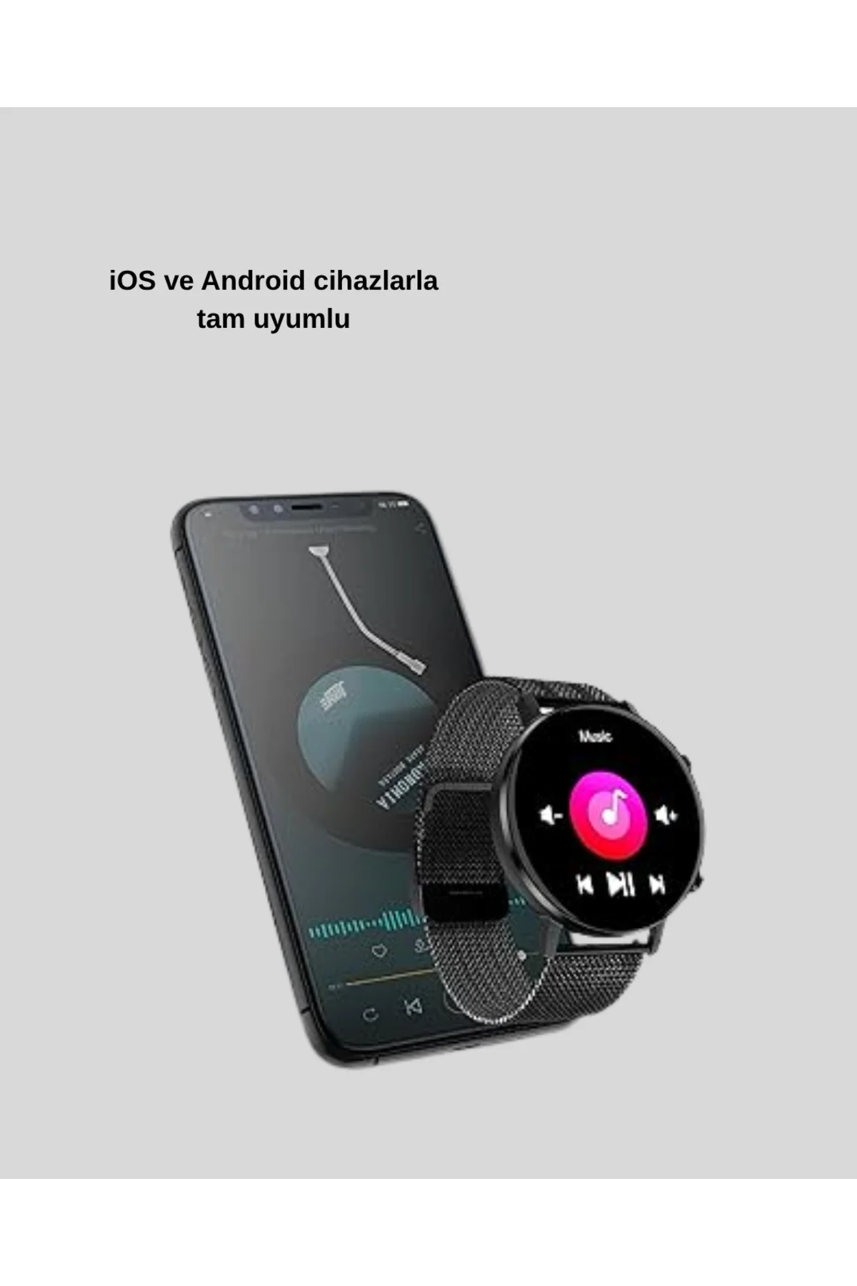 G20 Mini Akıllı Saat – iPhone & Android Uyumlu, Adım Sayar ve Uyk