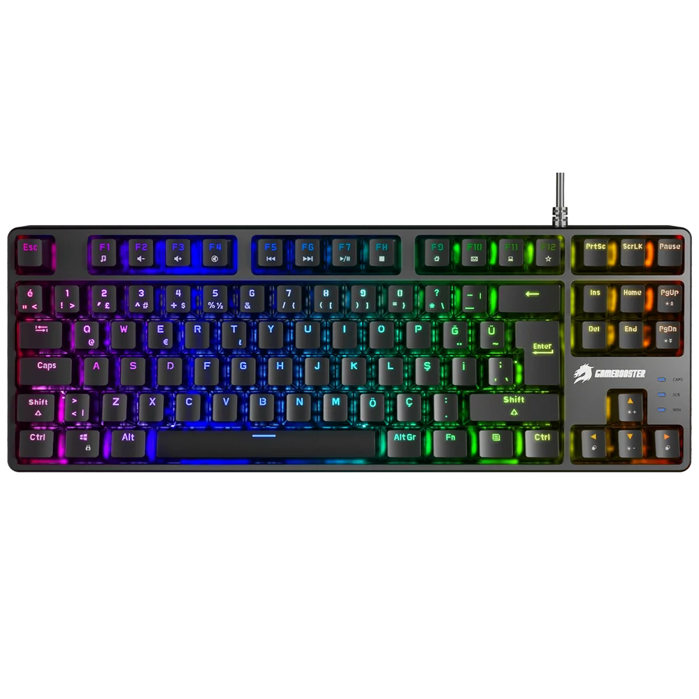 G23 Enigma TKL Rainbow Aydınlatmalı Red Switch Mekanik Siyah Oyun Klavyesi