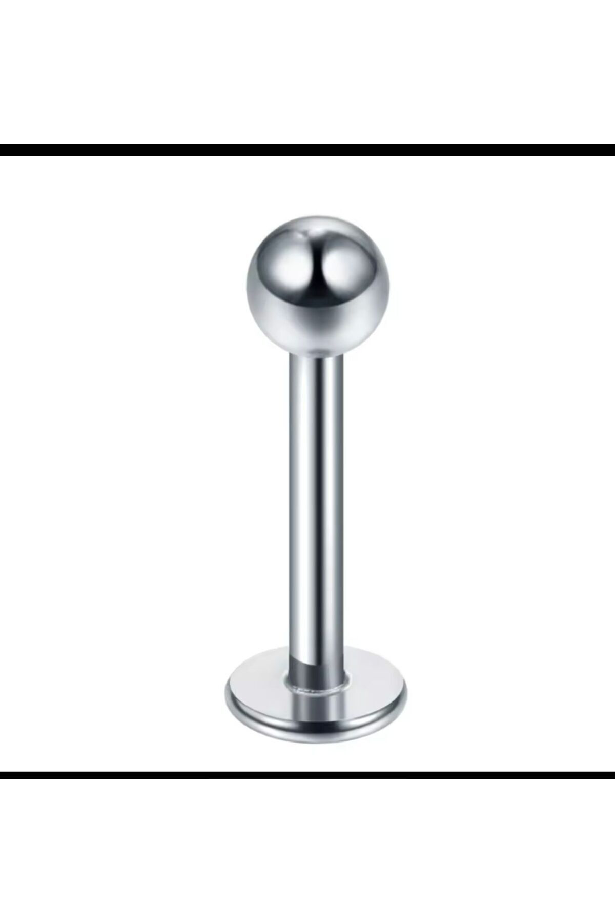 g23 titanium klasik tek toplu labret piercing