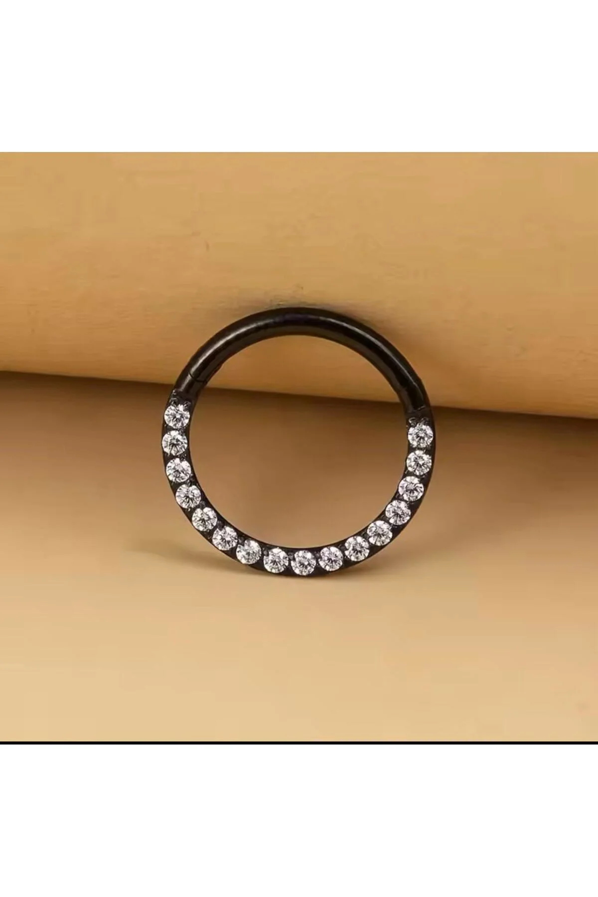 G23 TİTANİUM ( TİTANYUM)SİYAH DAİTH SEPTUM UYUMLU 1 ADET PİERCİNG - Görsel 4