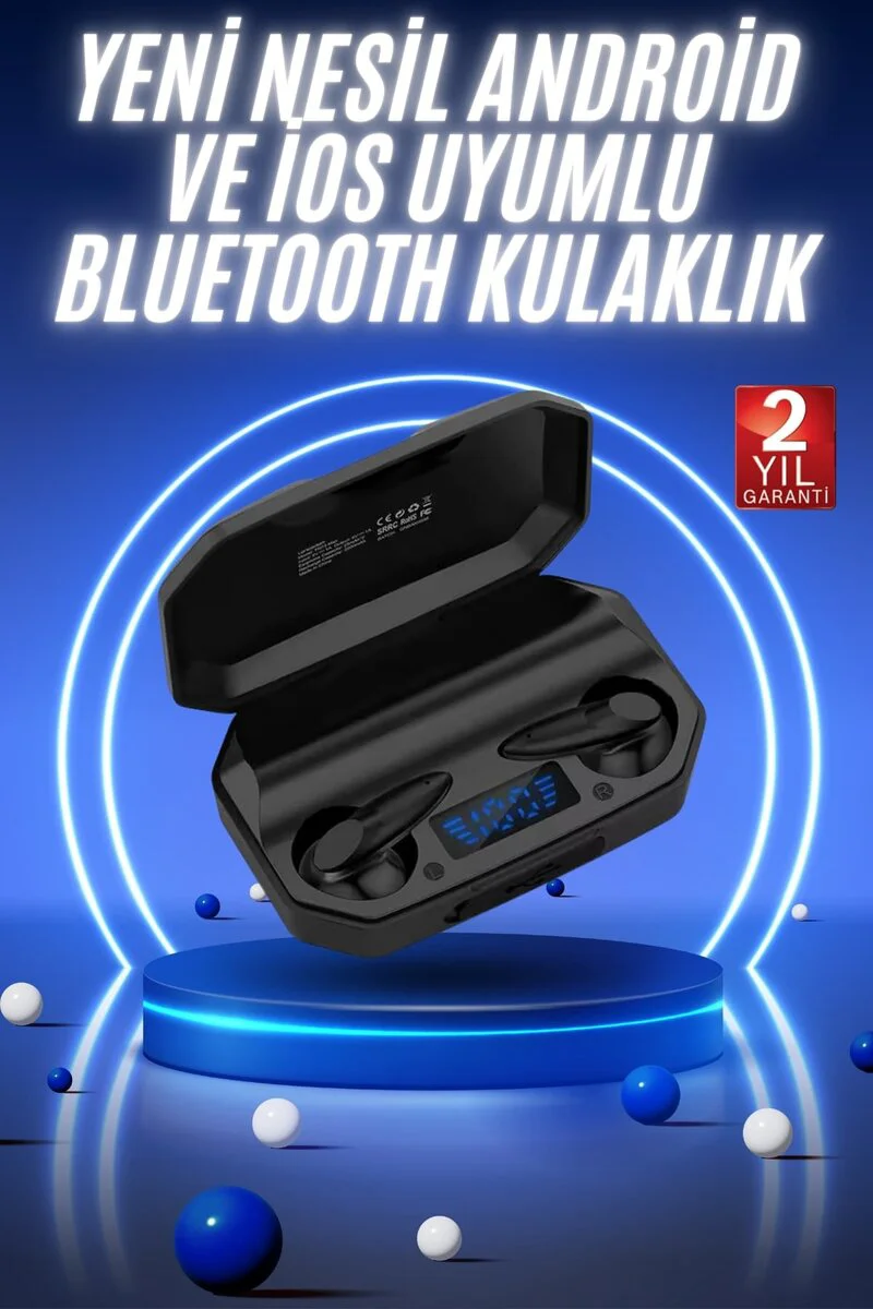 G30 Siyah Oyuncu Kulaklığı: Android/iOS Uyumlu Bluetooth 5.2 & RGB Özellikli