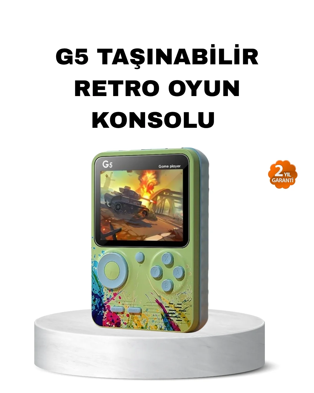 G5 Retro Oyun Konsolu 500 Klasik Oyunlu 3 İnç HD Ekran ve TV Bağlantılı G5 Retro Oyun Konsolu 500 Klasik Oyunlu 3 İnç HD Ekran ve TV Bağlantılı
