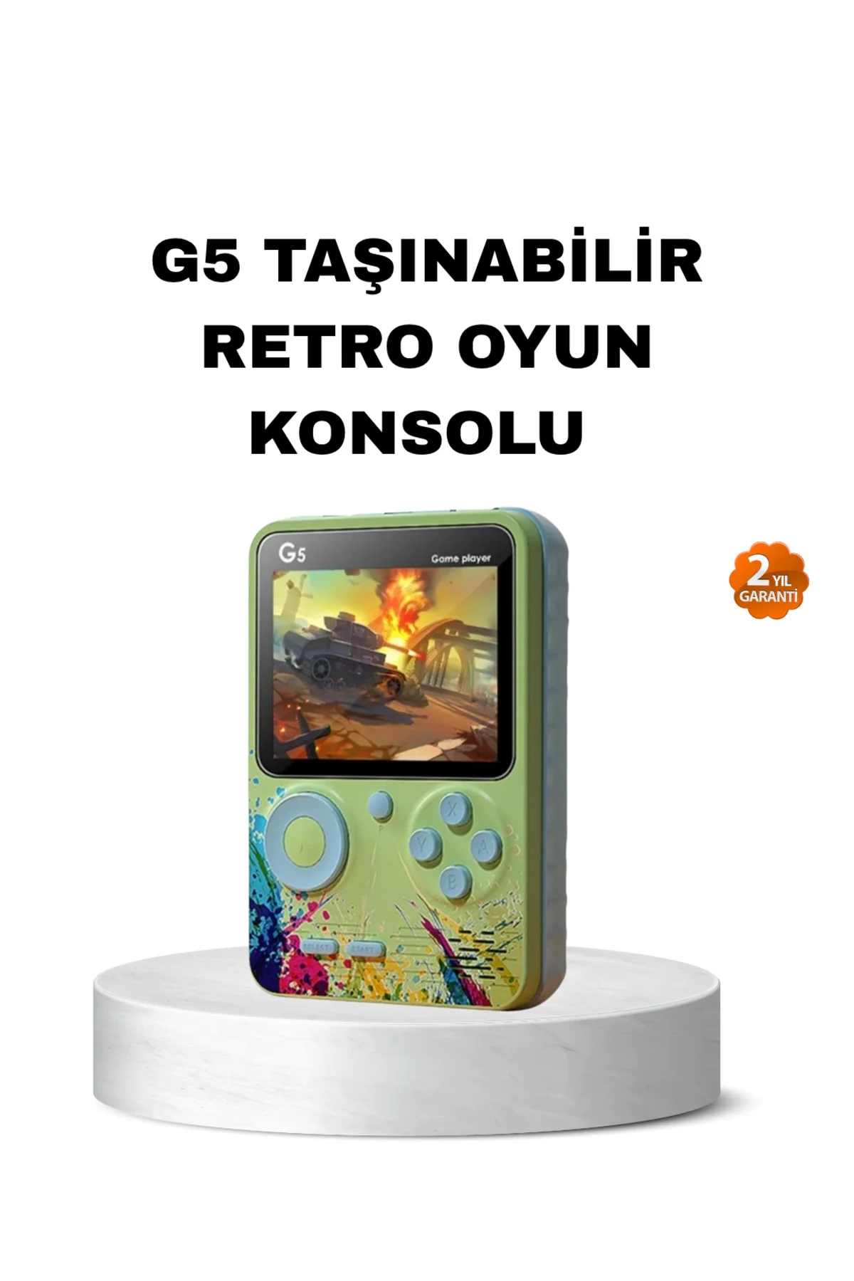 G5 Retro Oyun Konsolu 500 Klasik Oyunlu 3 İnç HD Ekran ve TV Bağl