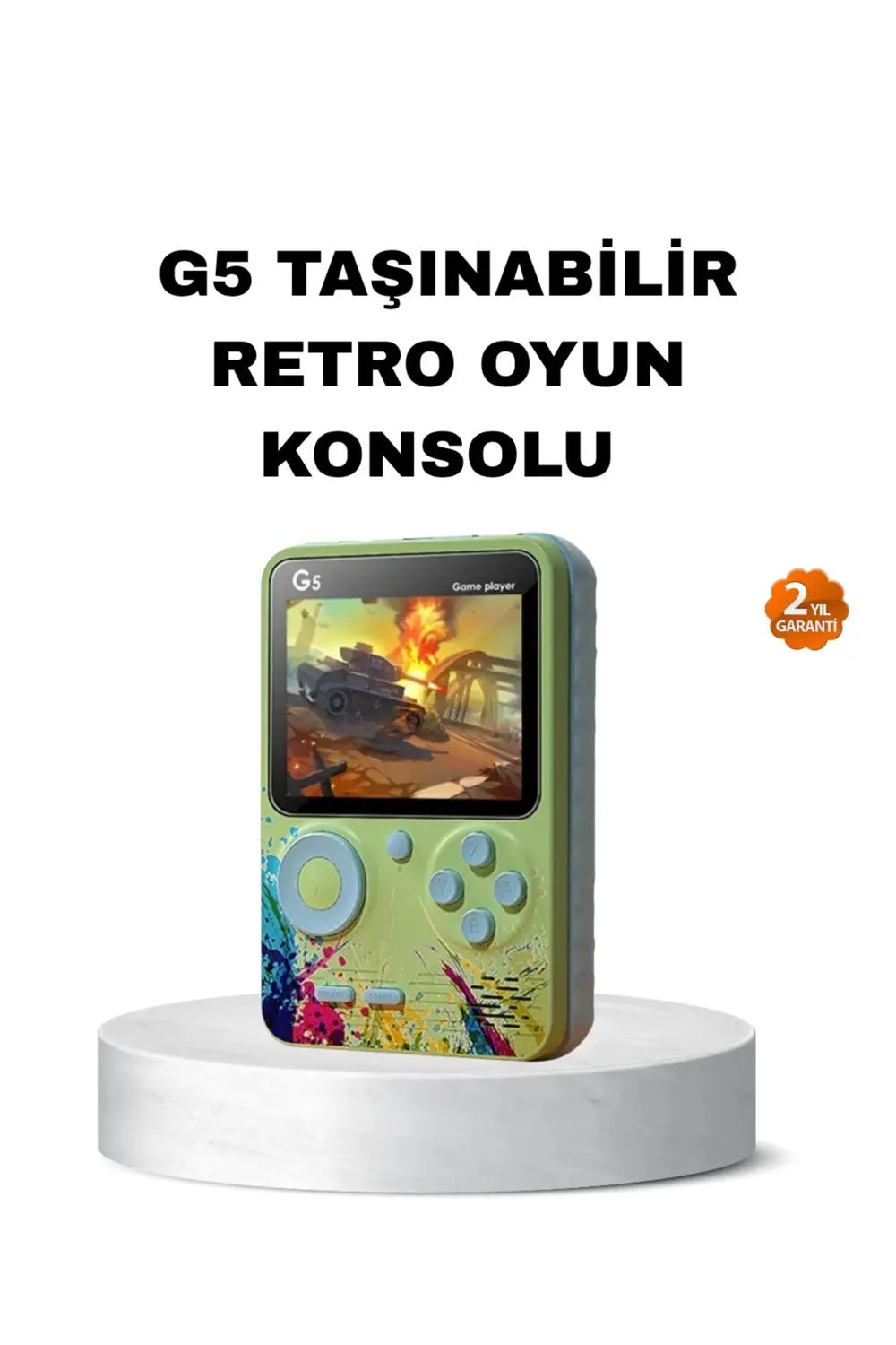 G5 Retro Oyun Konsolu 500 Klasik Oyunlu 3 İnç HD Ekran ve TV Bağl