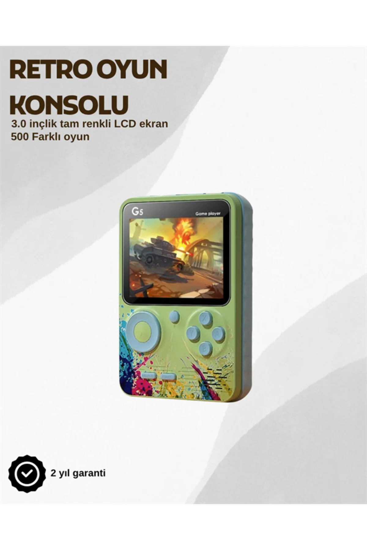 G5 Taşınabilir Retro Oyun Konsolu – Çocuk ve Yetişkinler İçin