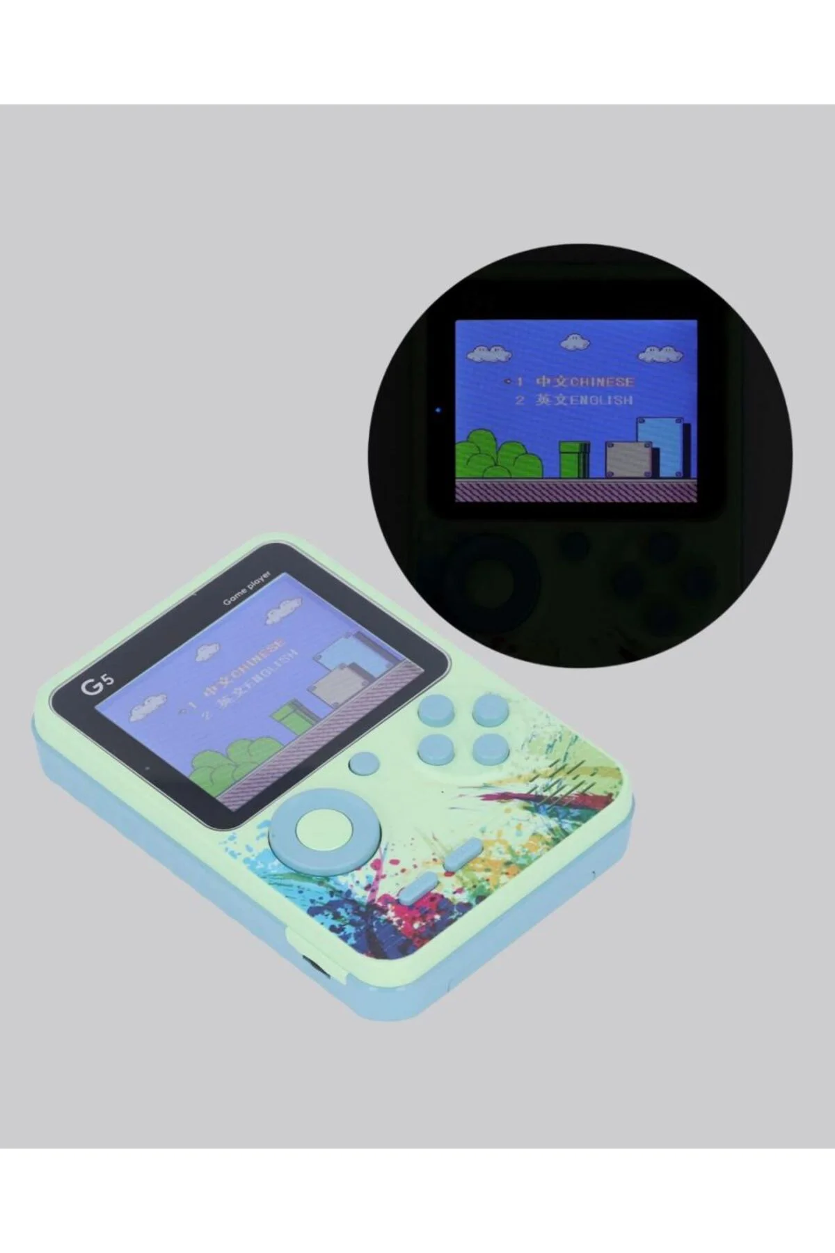 G5 Taşınabilir Retro Game Box 500 Oyunlu Şarjlı Mini Oyun Konsolu