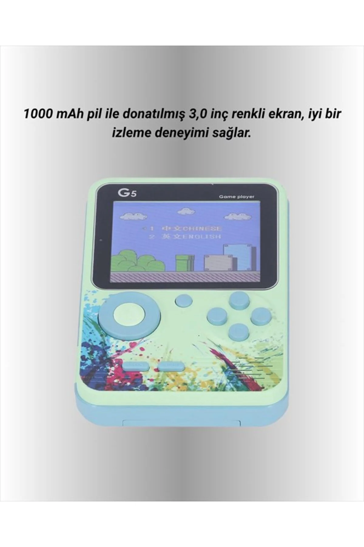 G5 Taşınabilir Retro Oyun Konsolu – Çocuk ve Yetişkinler İçin